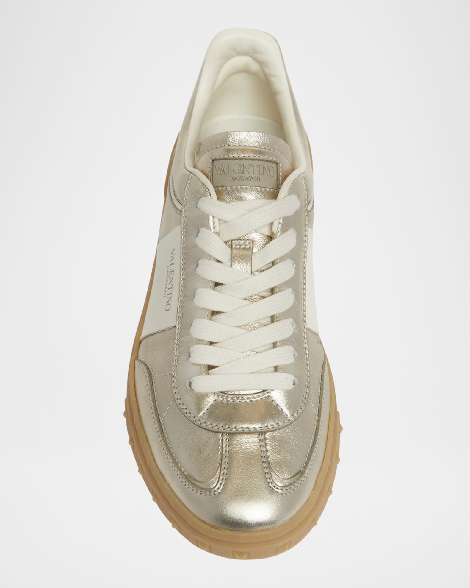 Valentino Garavani Upvillage Metallic Low-Top Sneakers