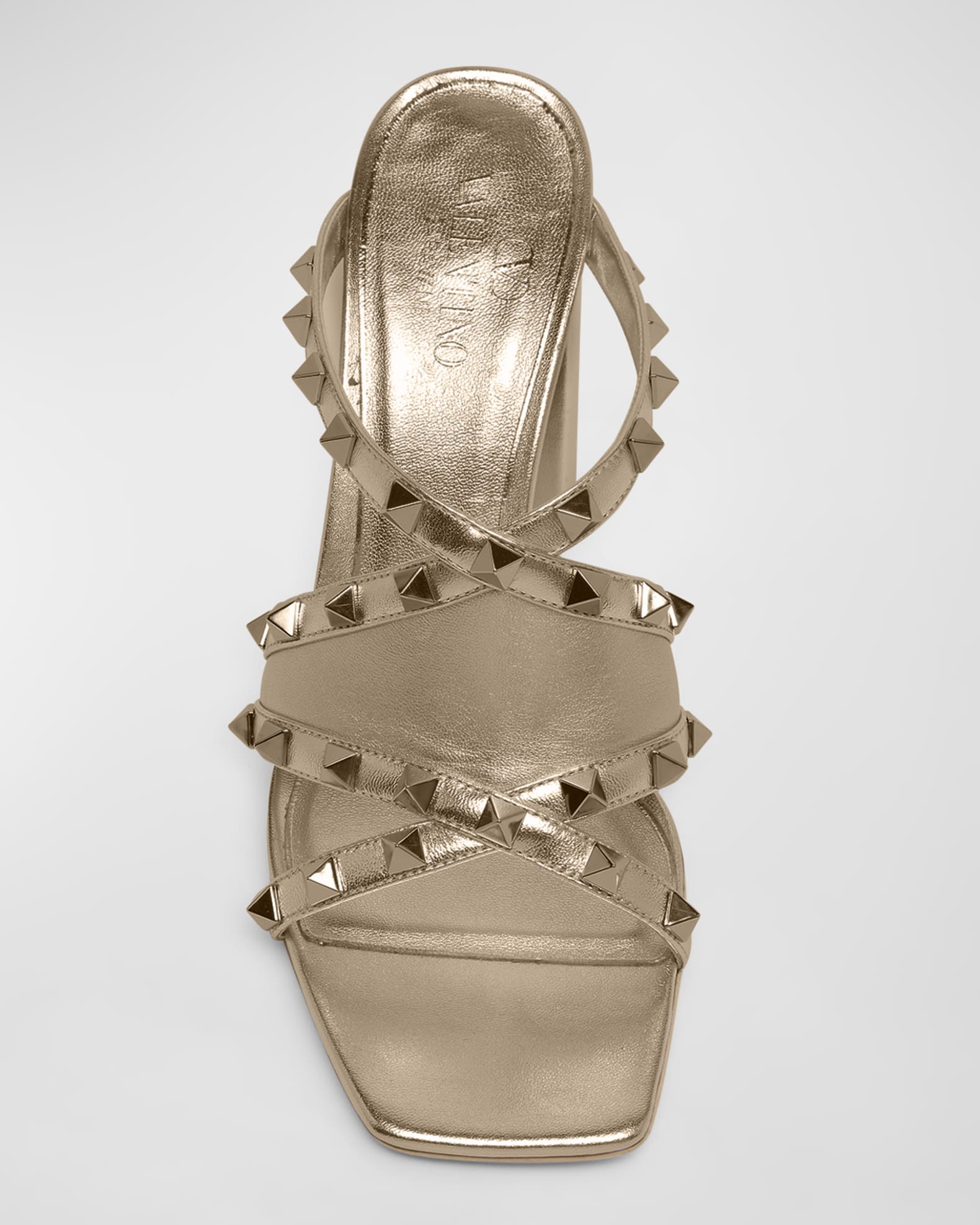 Valentino studded block heels top
