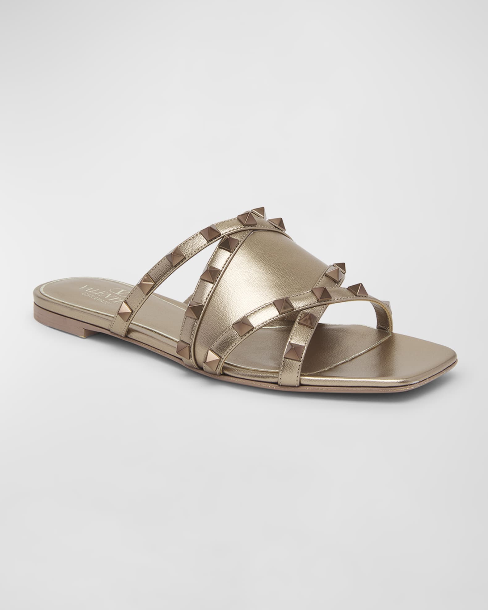 Valentino Rockstud Leather Sandal