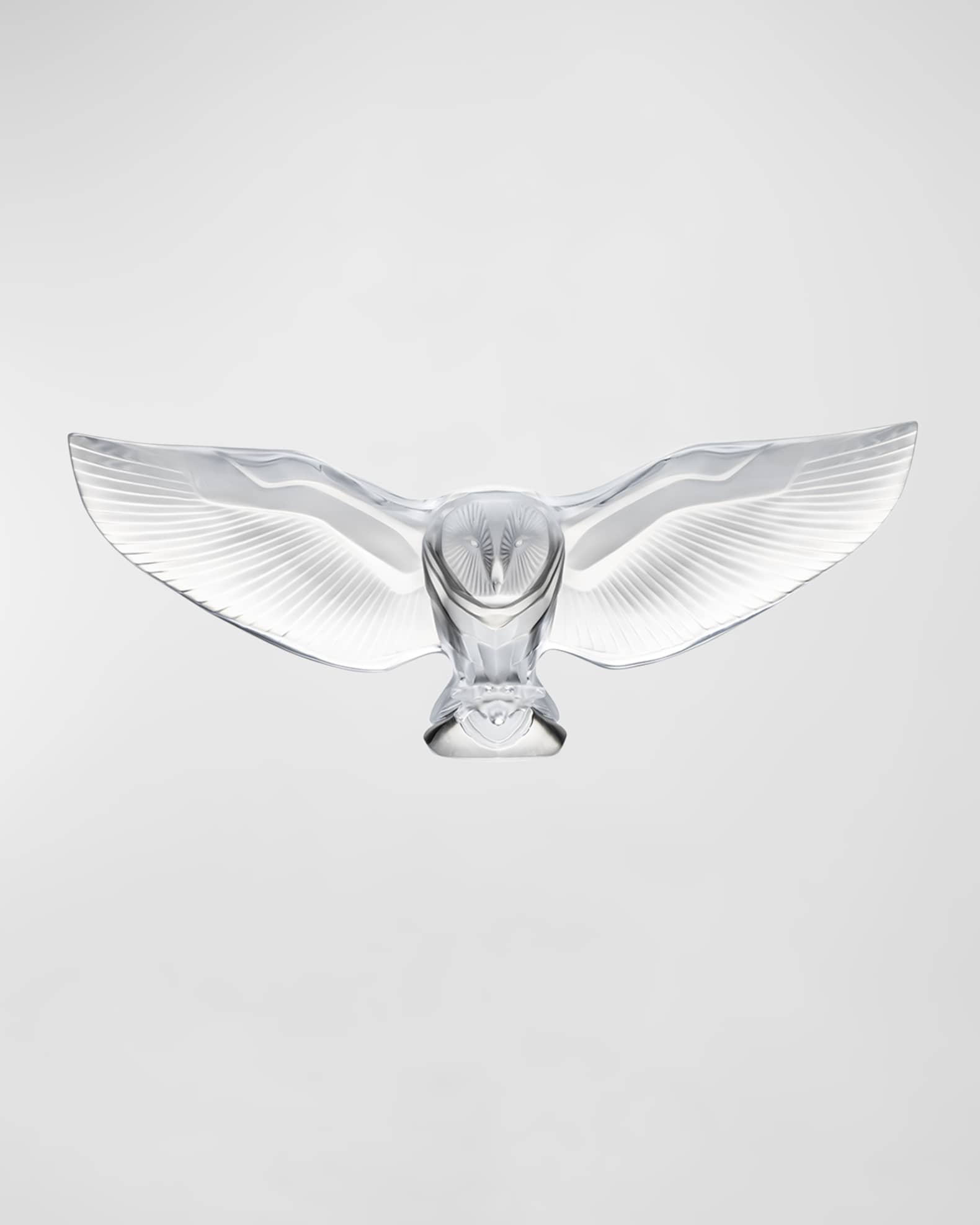 Barn Owl Sculpture, Clear 0