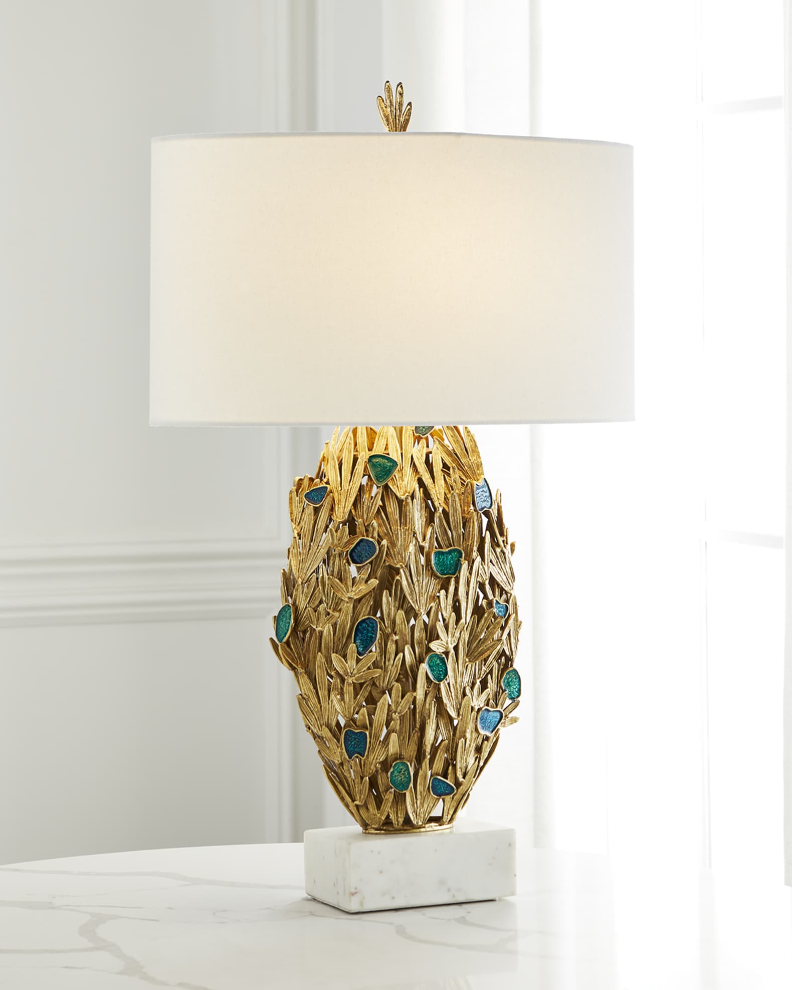 Embellished Fronds Table Lamp  1