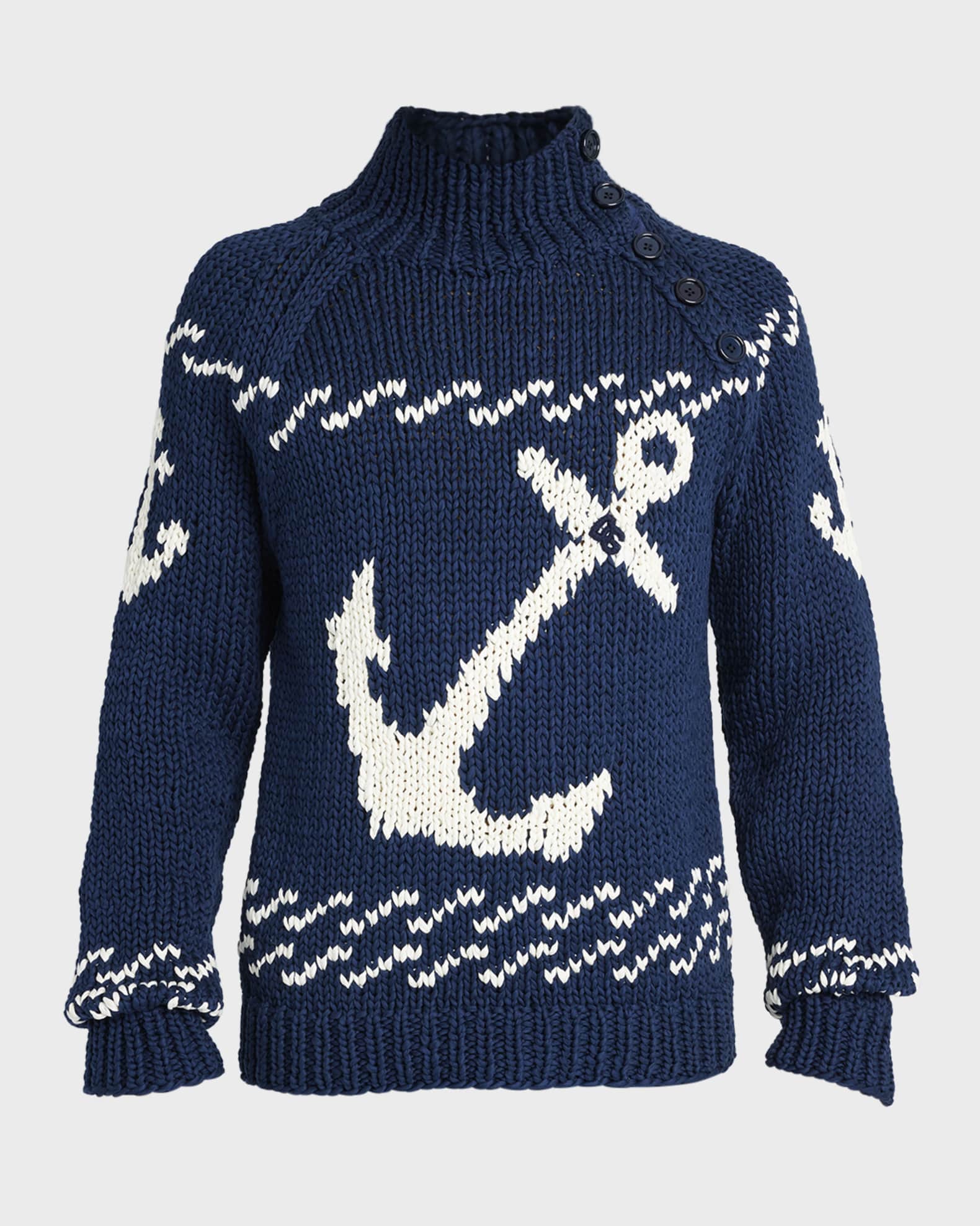 Dolce&Gabbana Men's Anchor Knit Sweater