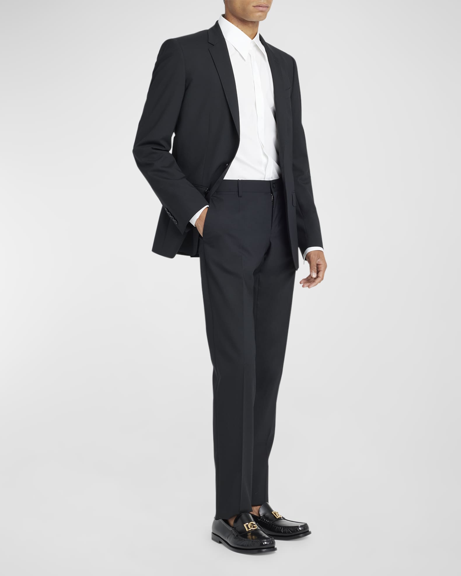Men's Martini Solid Stretch Wool Suit - Thumbnail 2