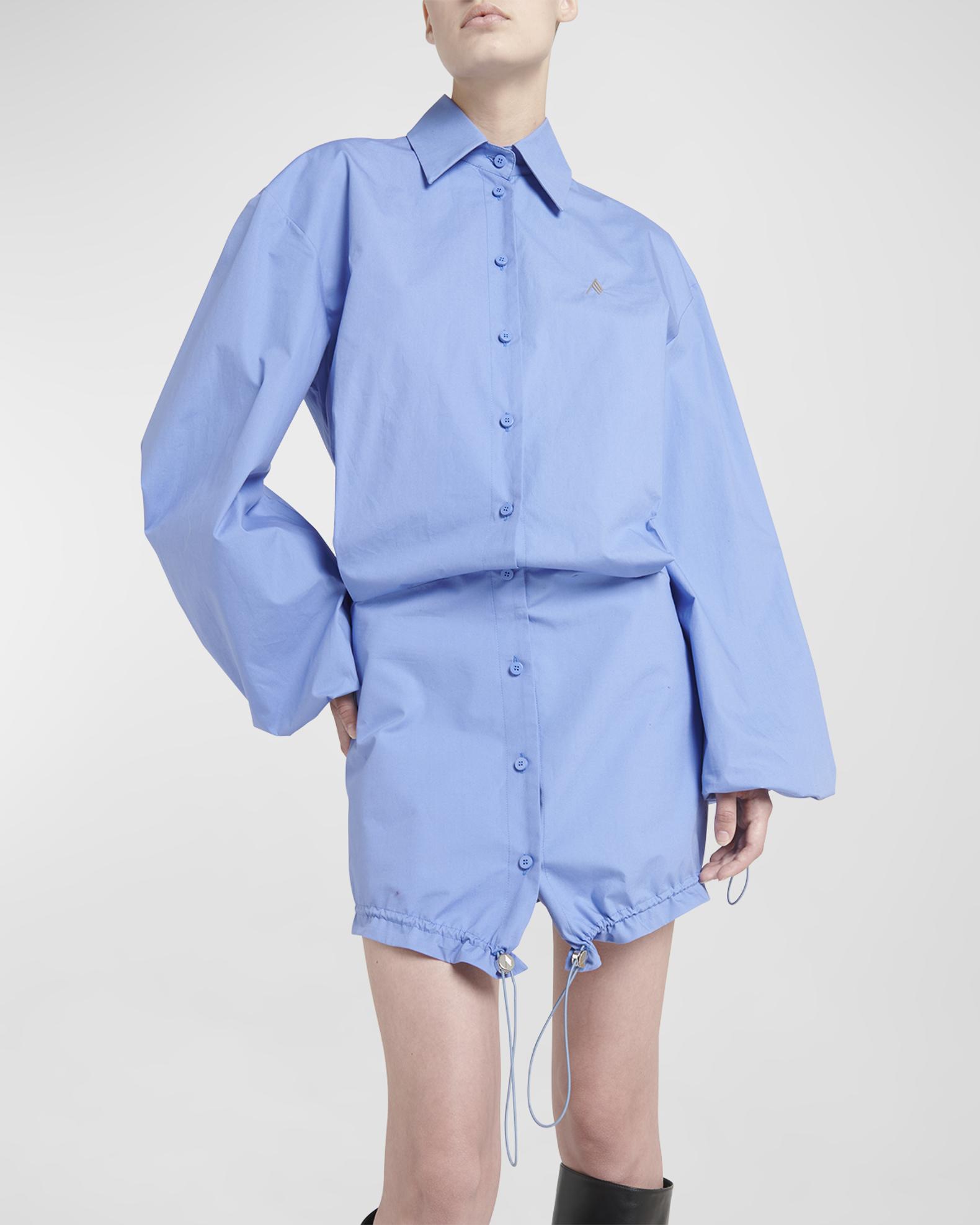 Drawcord Shirtdress