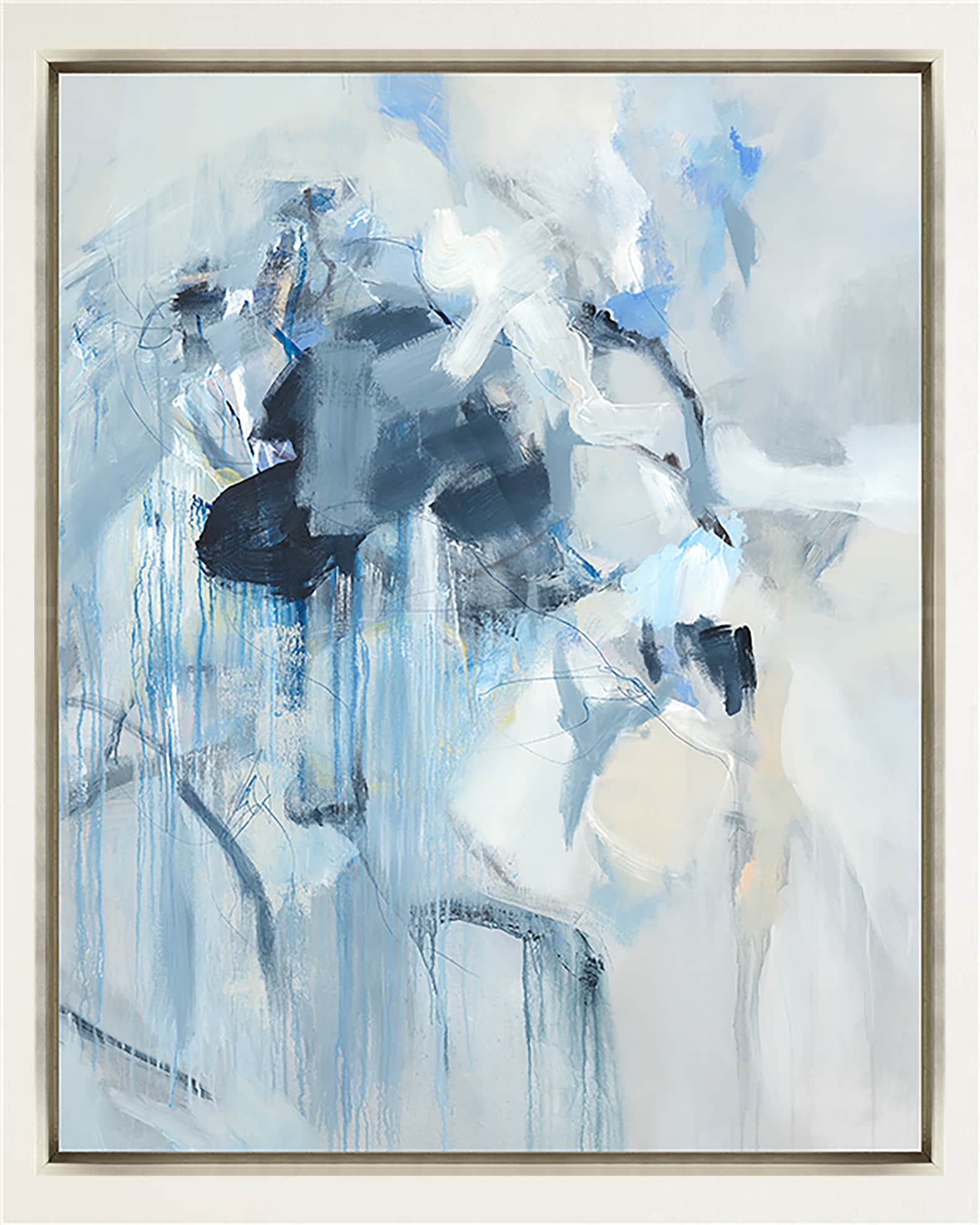 "Azure Blue Impressions I" Giclee Wall Art by Maelani Blue 0