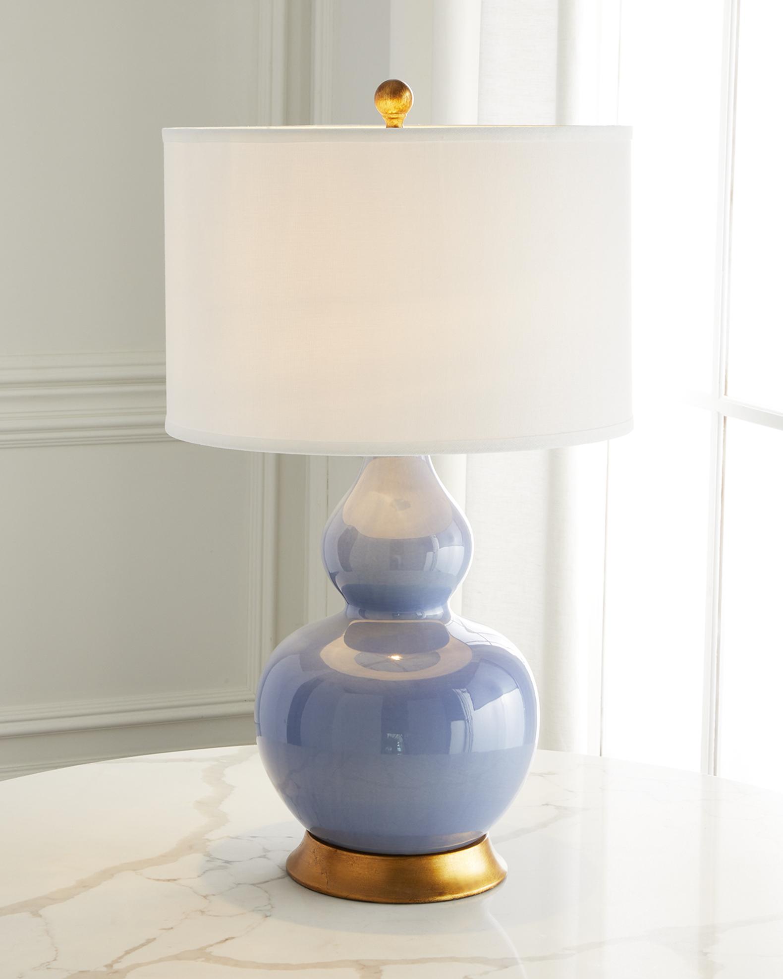 Old World Design Parisian Blue Porcelain Lamp - 31" | Neiman Marcus