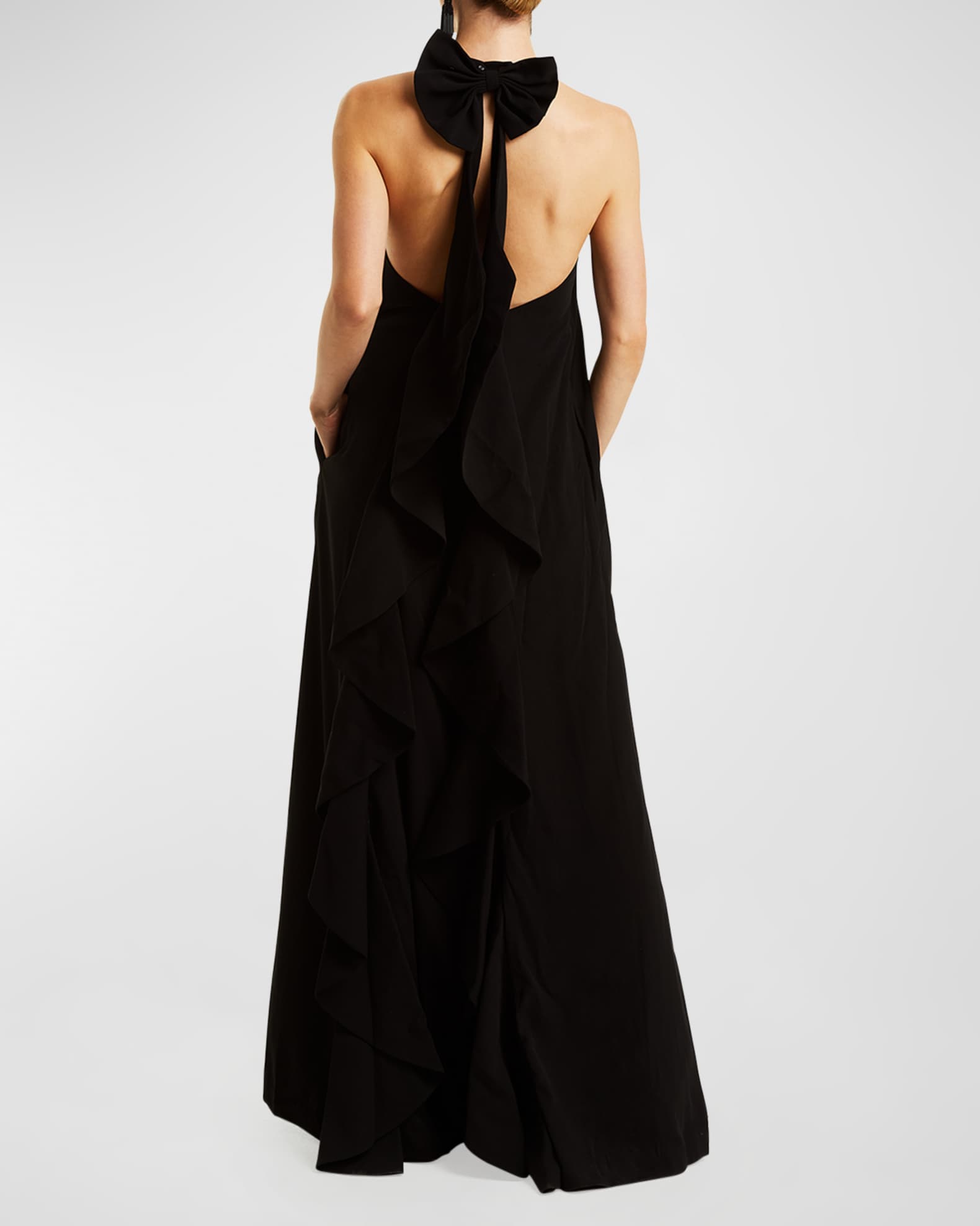 Mestiza New York Adelina Floral Beaded Halter Gown | Neiman Marcus