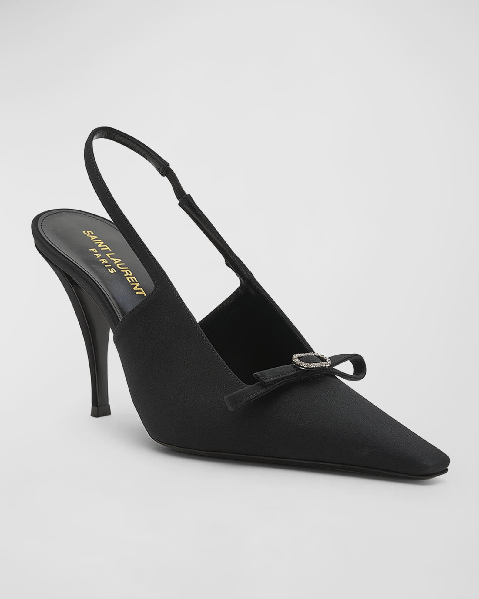 Sadie Silk Slingback Pumps 1