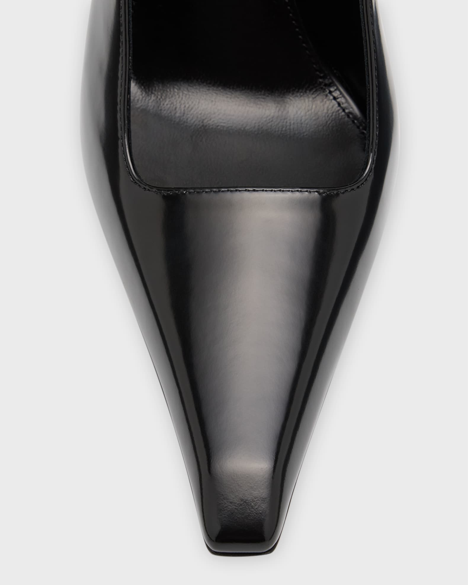 Saint Laurent Lee Leather Slingback Pumps | Neiman Marcus