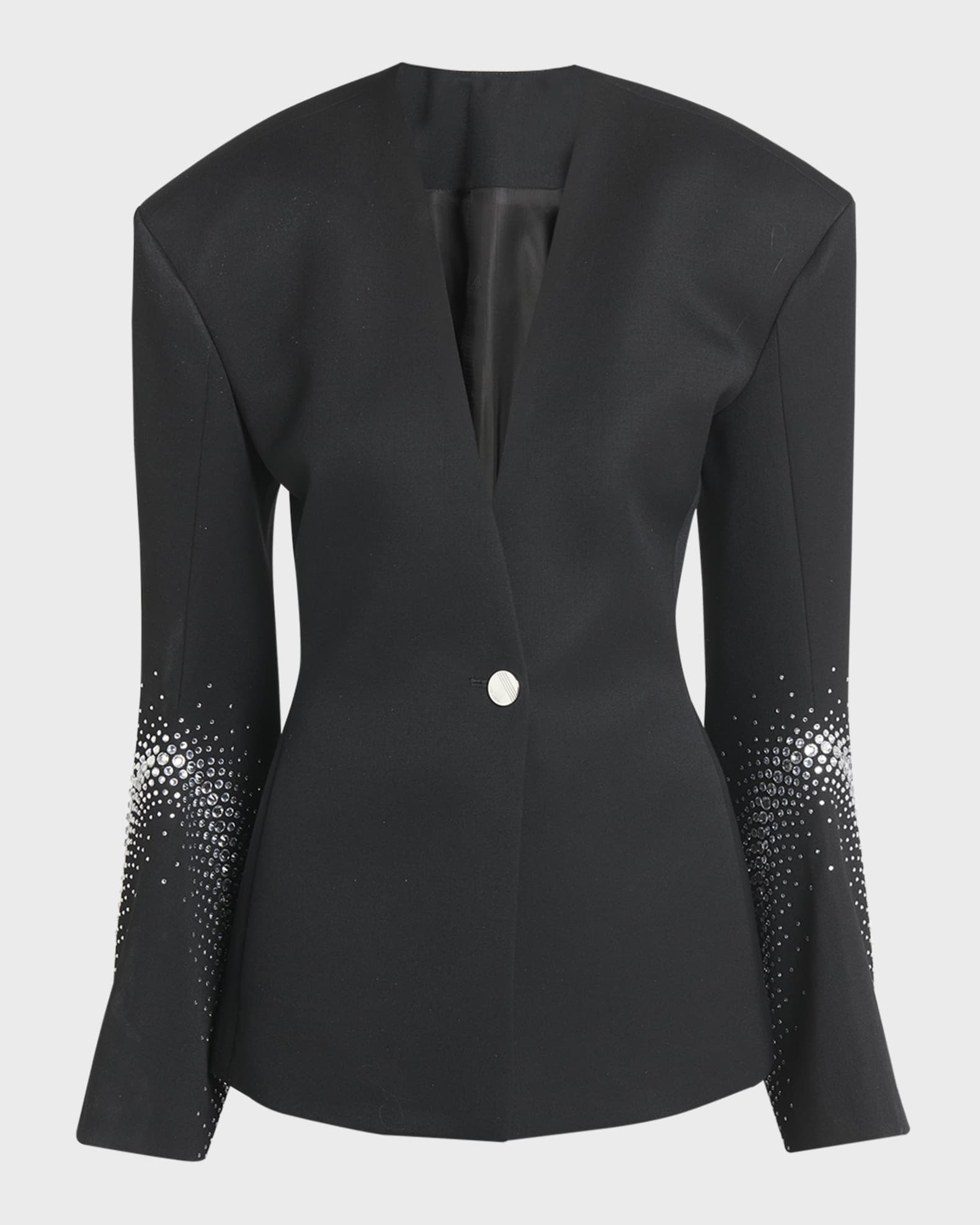 Alexander McQueen zip-embellished single-breasted blazer - Black