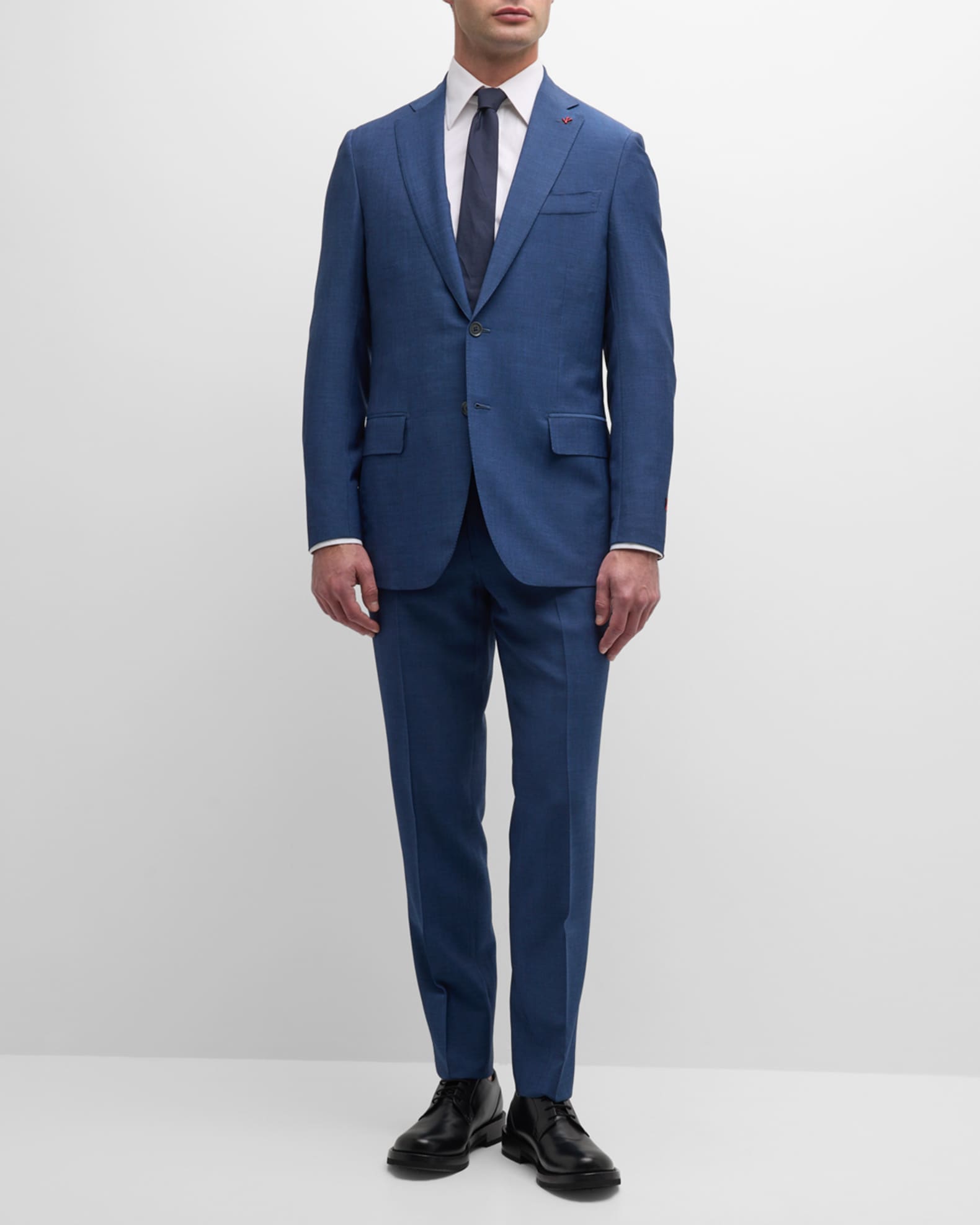 Isaia Men's Solid Wool-Mohair Suit | Neiman Marcus