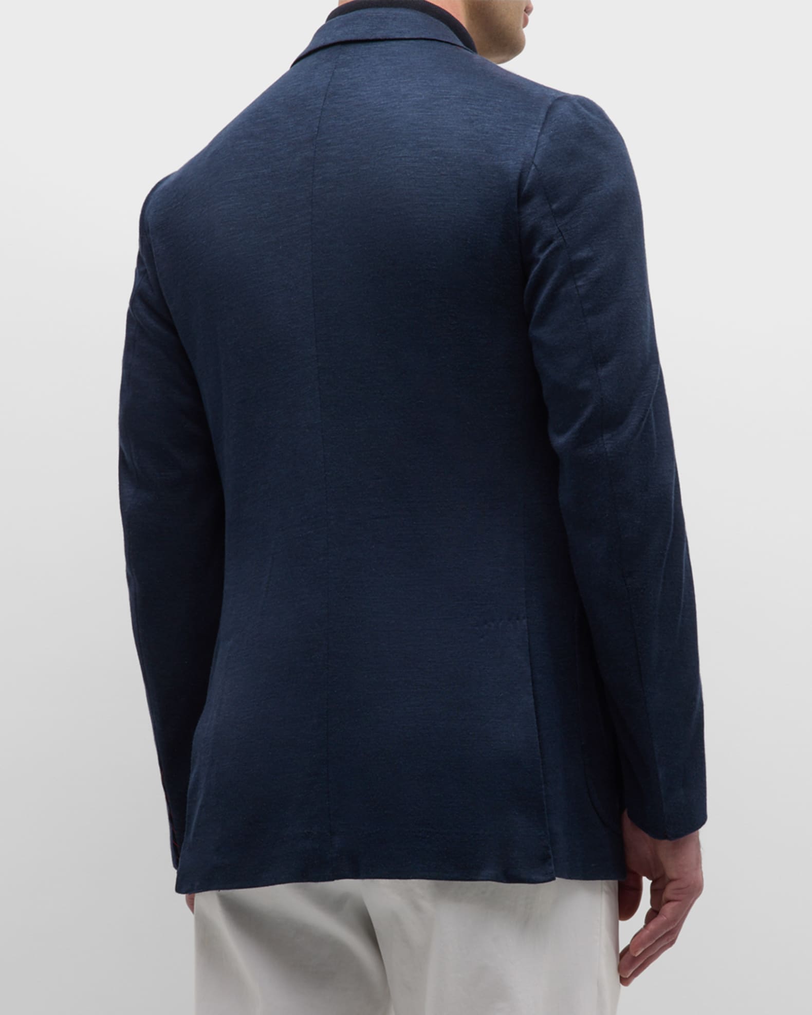 Men s Wool Blend Jersey Blazer
