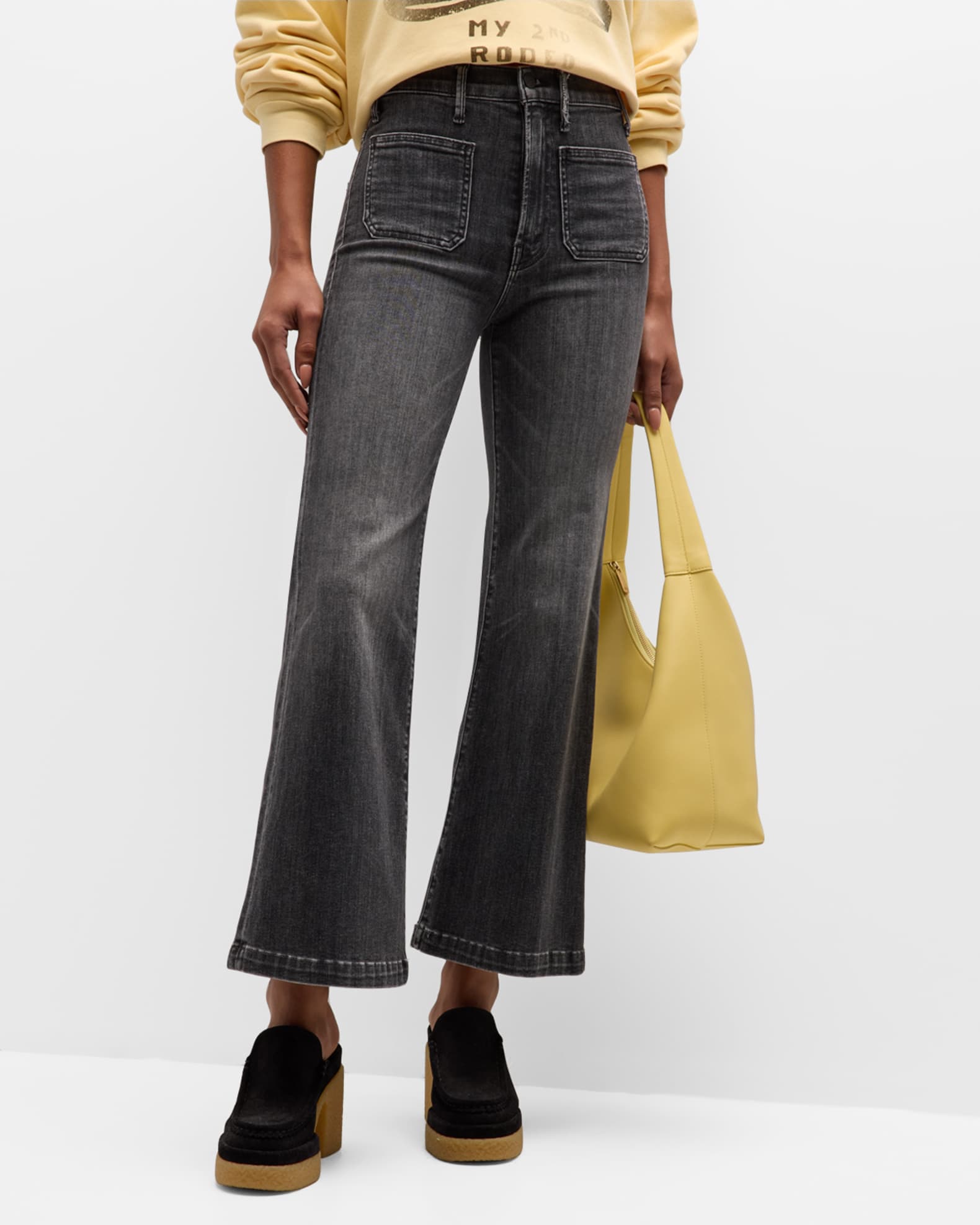 MOTHER The Hustler Roller Patch Pocket Skimp Jeans | Neiman Marcus