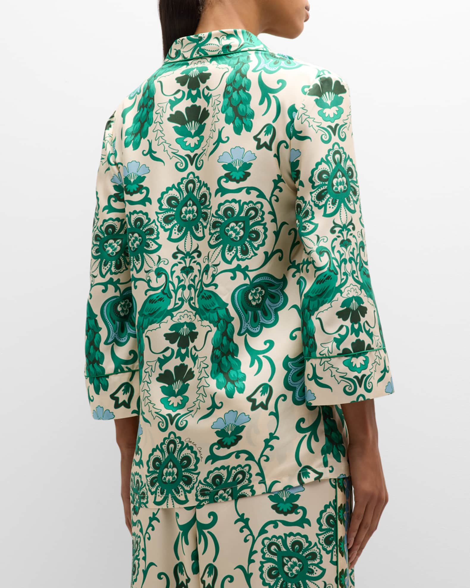 Silk Twill Logo Jacket