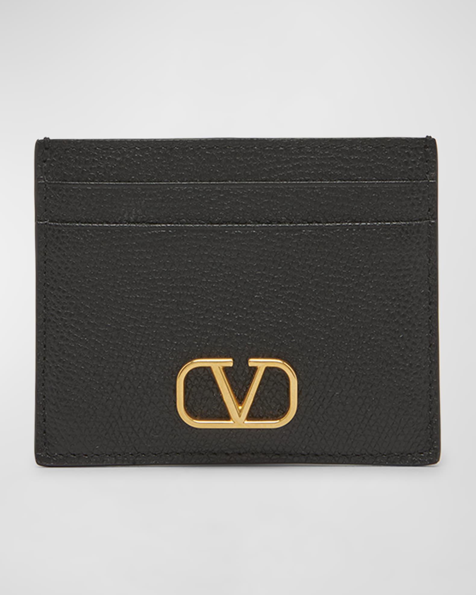 Valentino Vlogo Signature Zipper Card Holder
