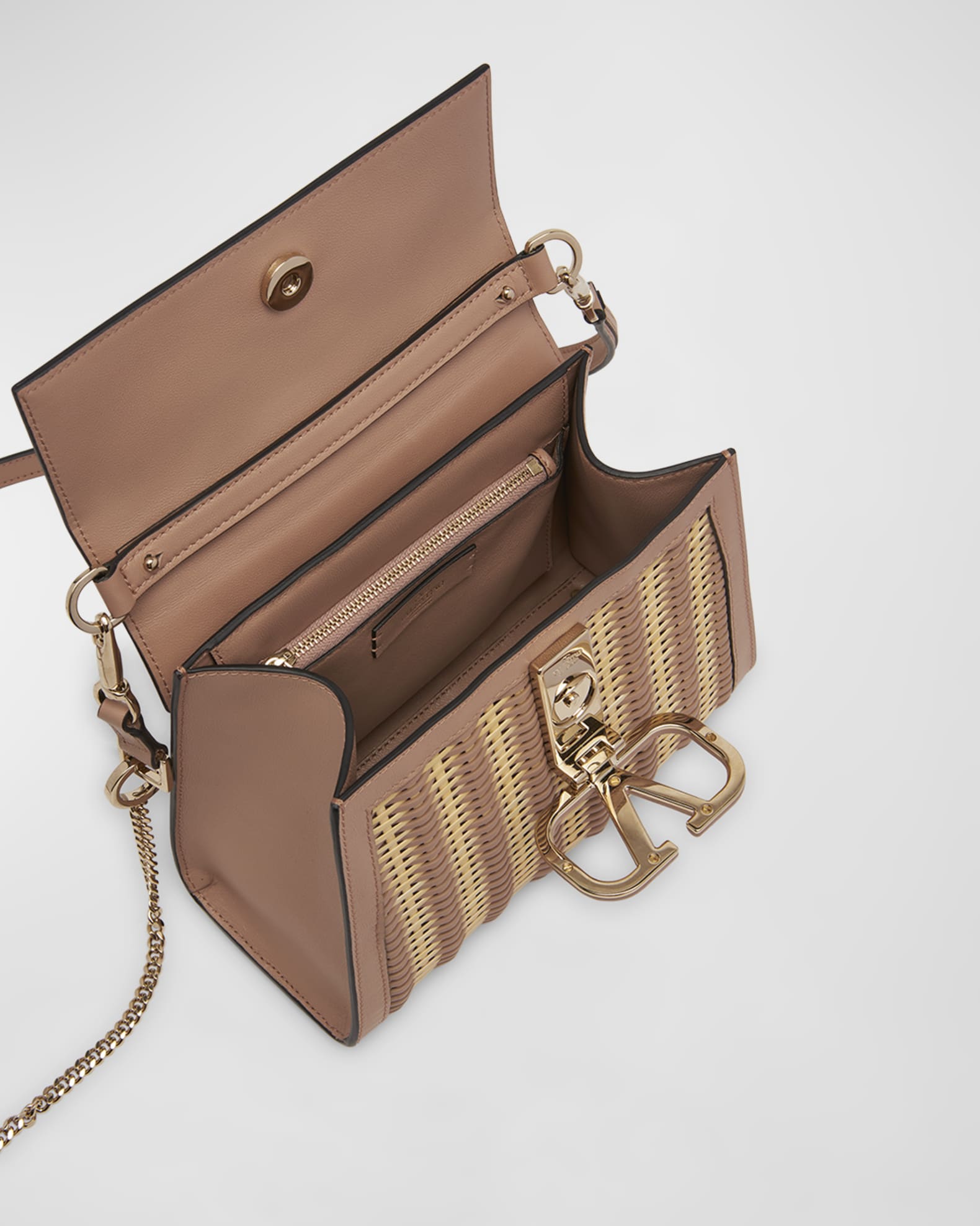 VSLING Small Straw Top Handle Bag