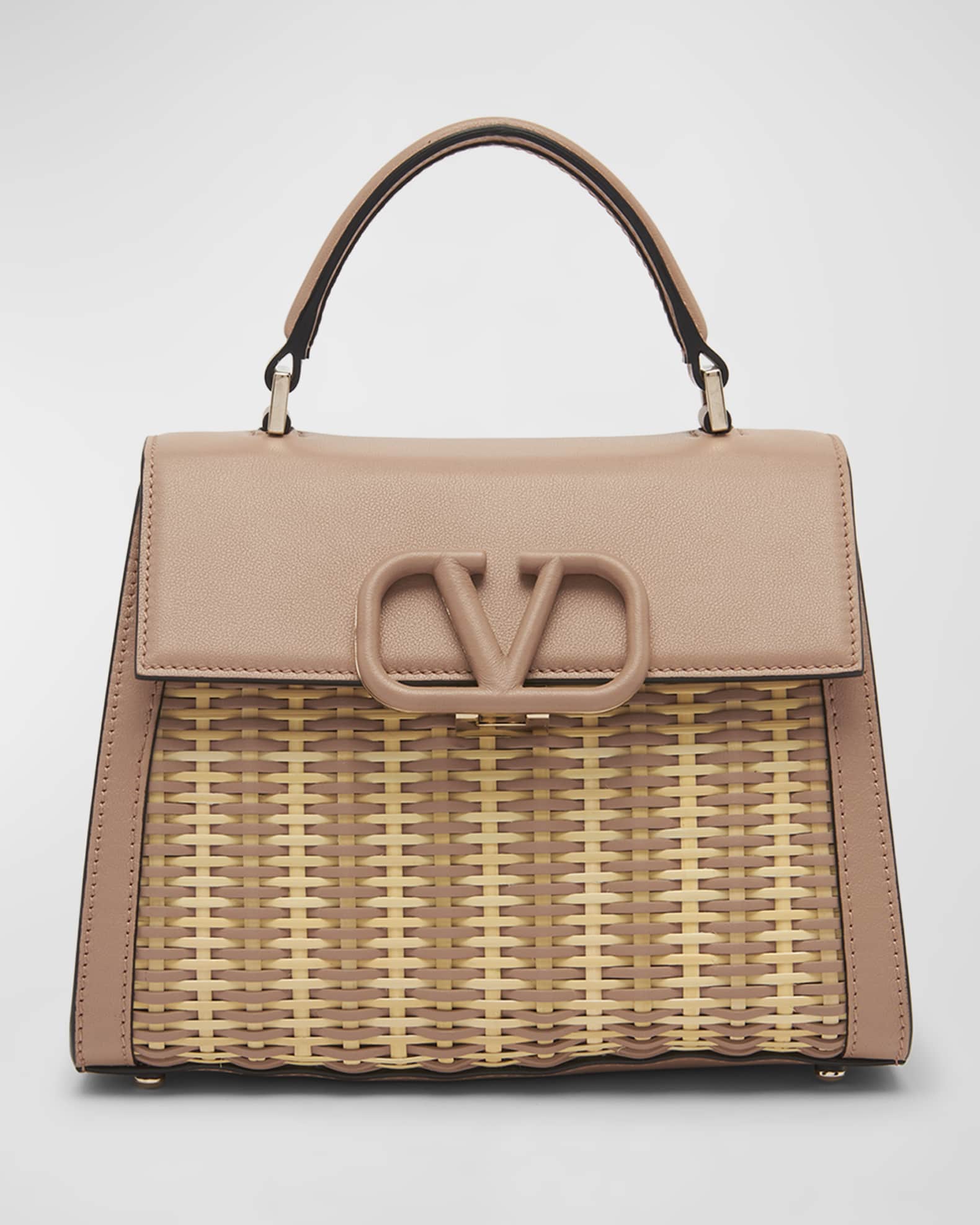 Valentino straw tote discount