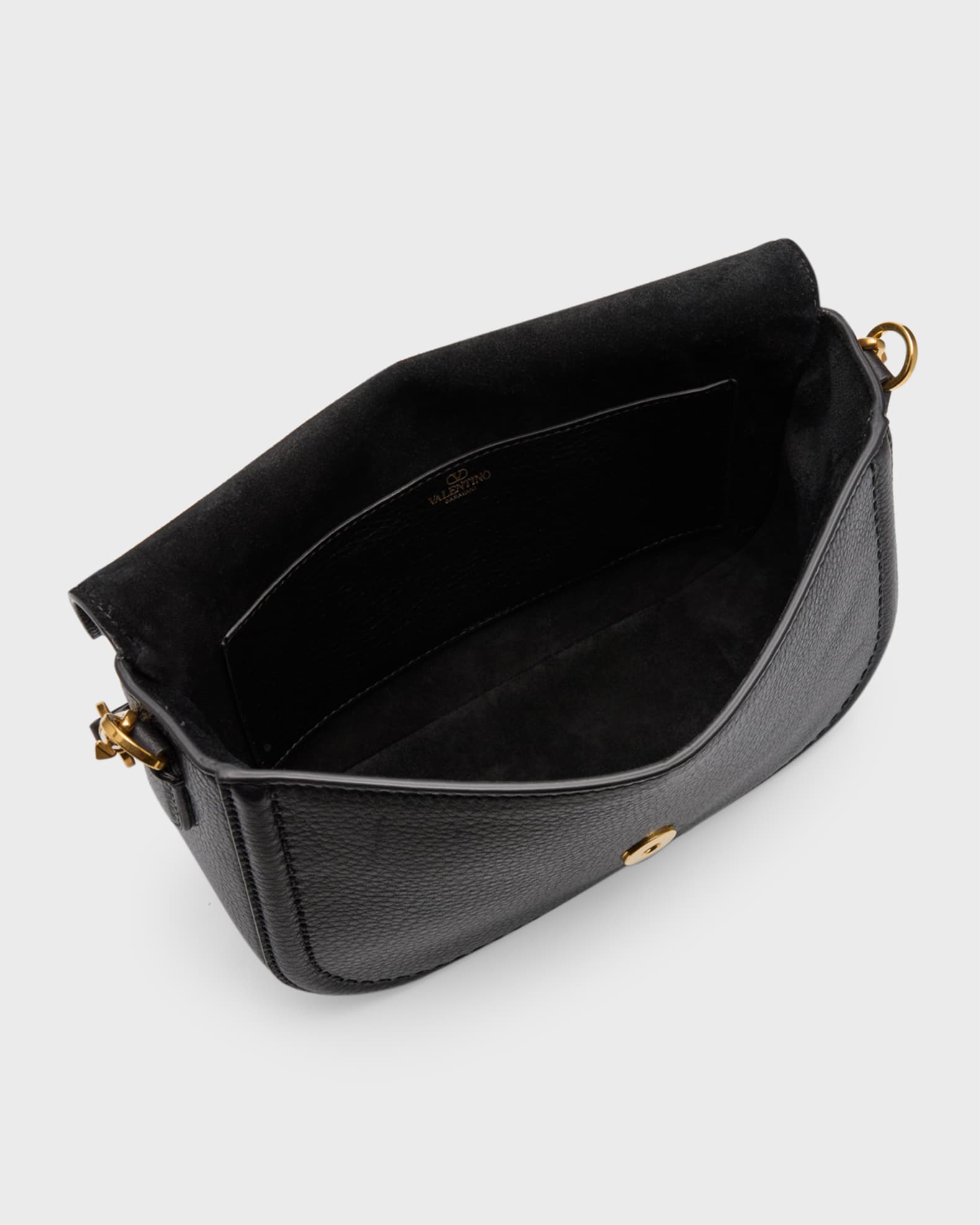 Valentino Garavani Loco VLOGO Flap Leather Shoulder Bag