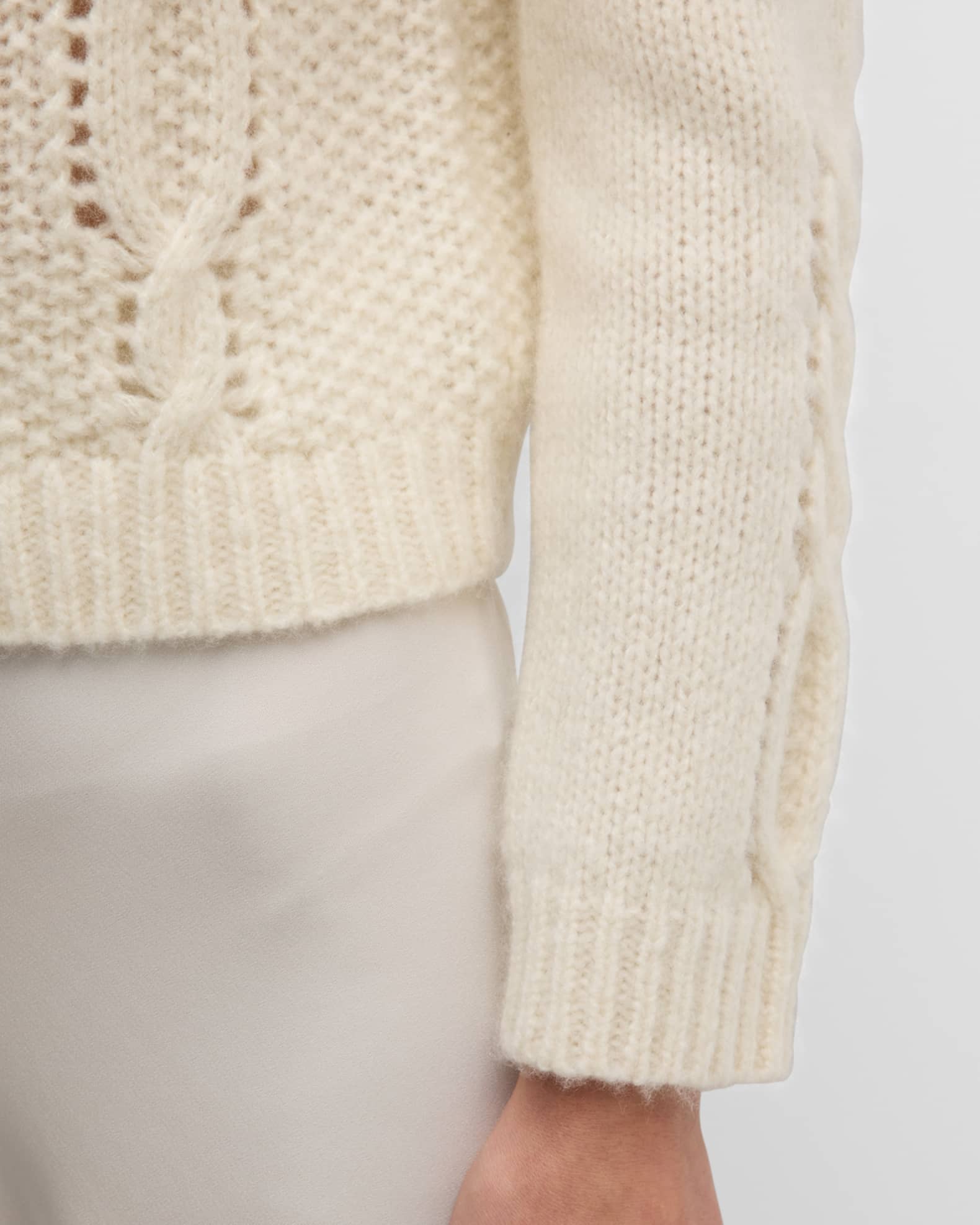 TSE Cashmere Cashmere Cable-Knit Button-Down Cardigan | Neiman Marcus