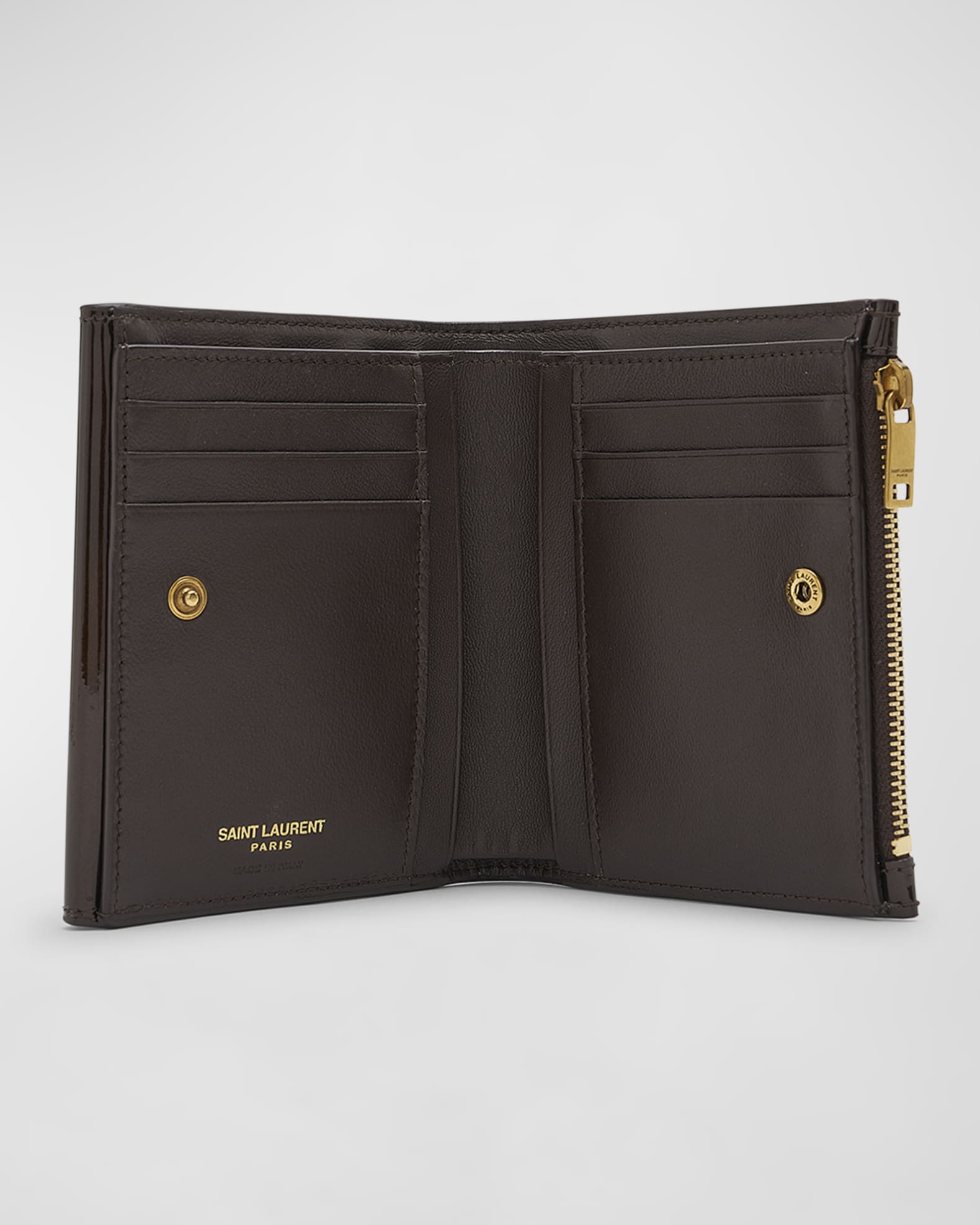 Monogram small envelope wallet in grain de poudre embossed leather clearance