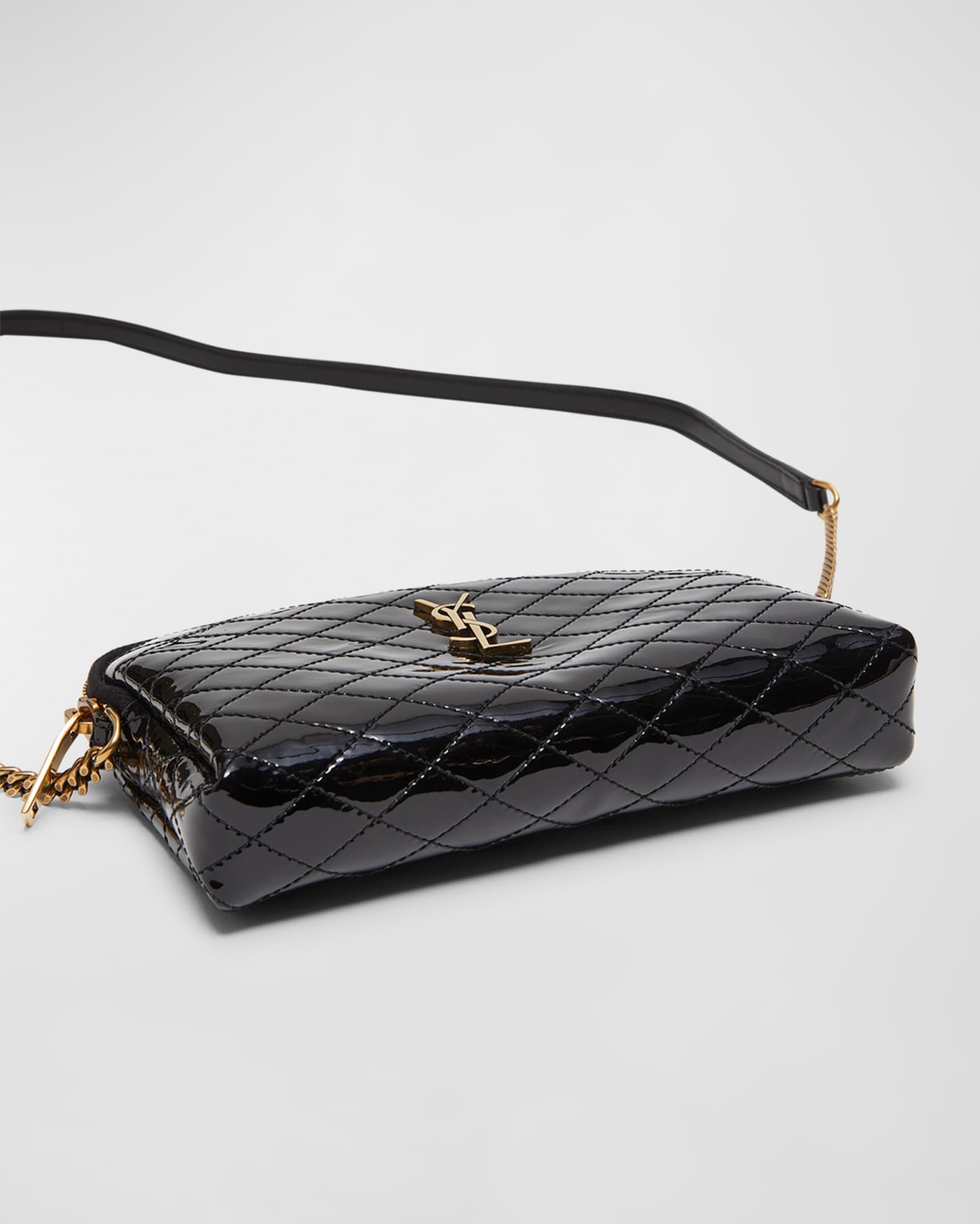 Gaby YSL Mini Crossbody Bag in Quilted Patent Leather 1