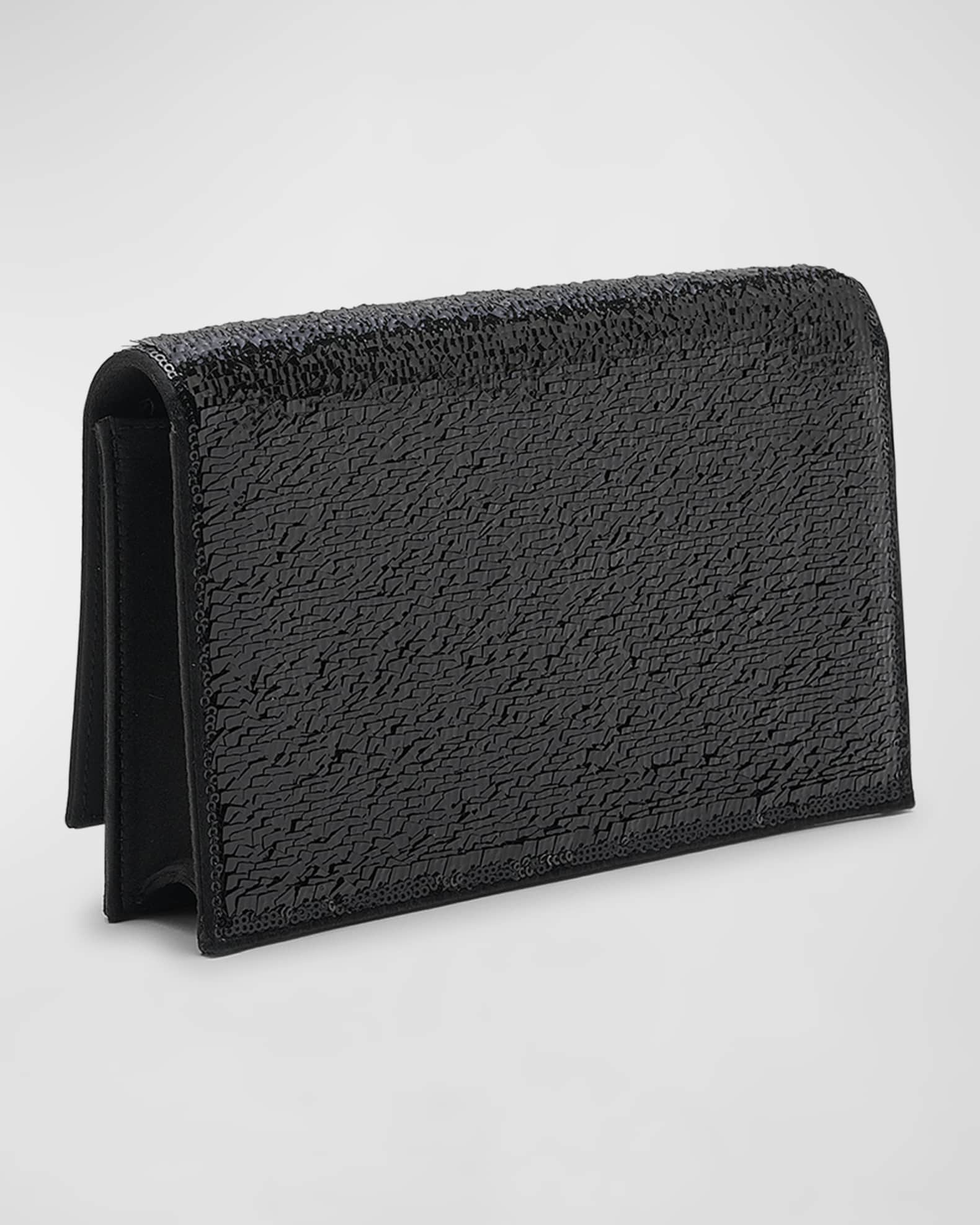 Saint Laurent Kate Mini Tassel YSL Wallet on Chain in Sequins Neiman Marcus