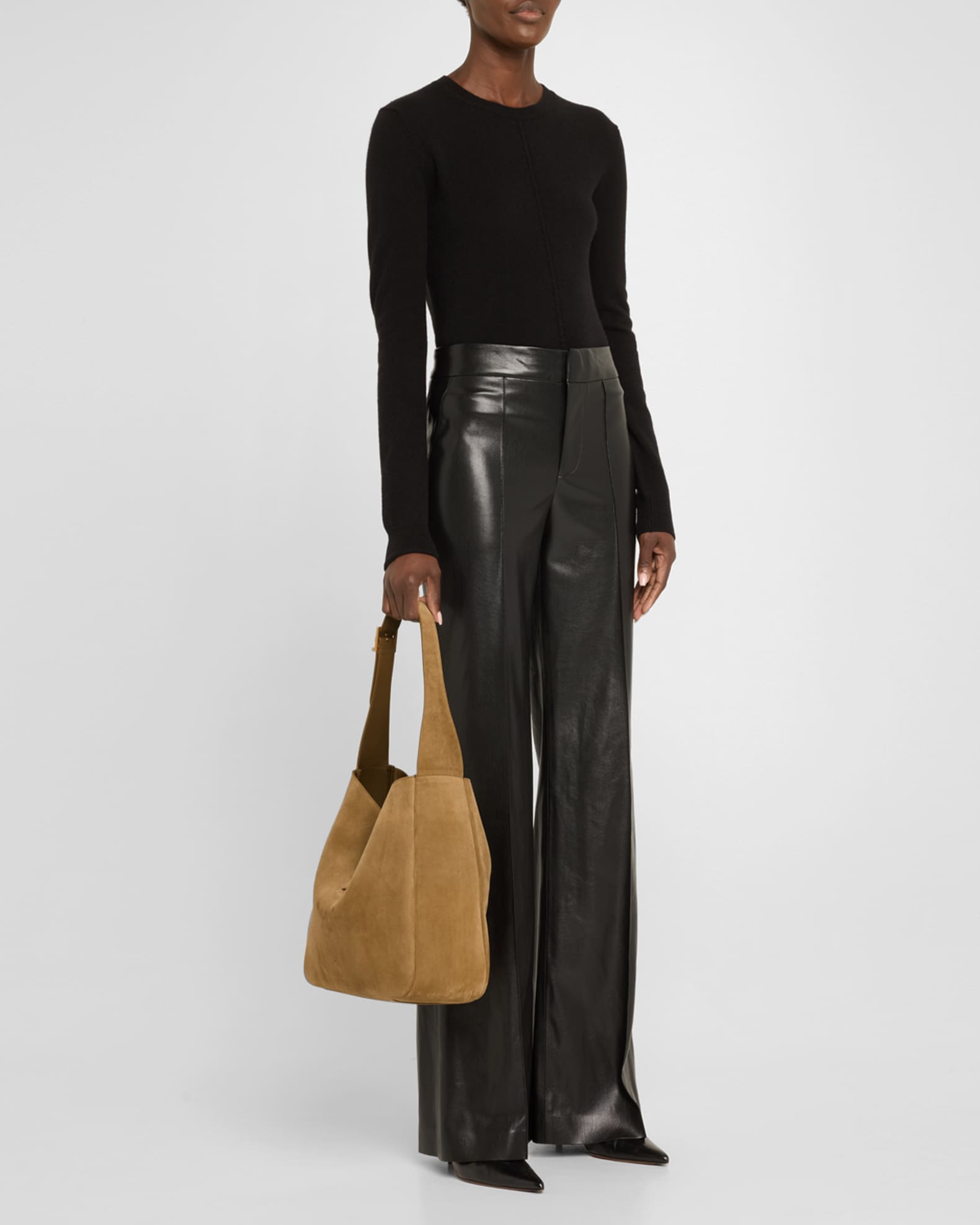 Le 5 A 7 Large YSL Hobo Bag in Suede
