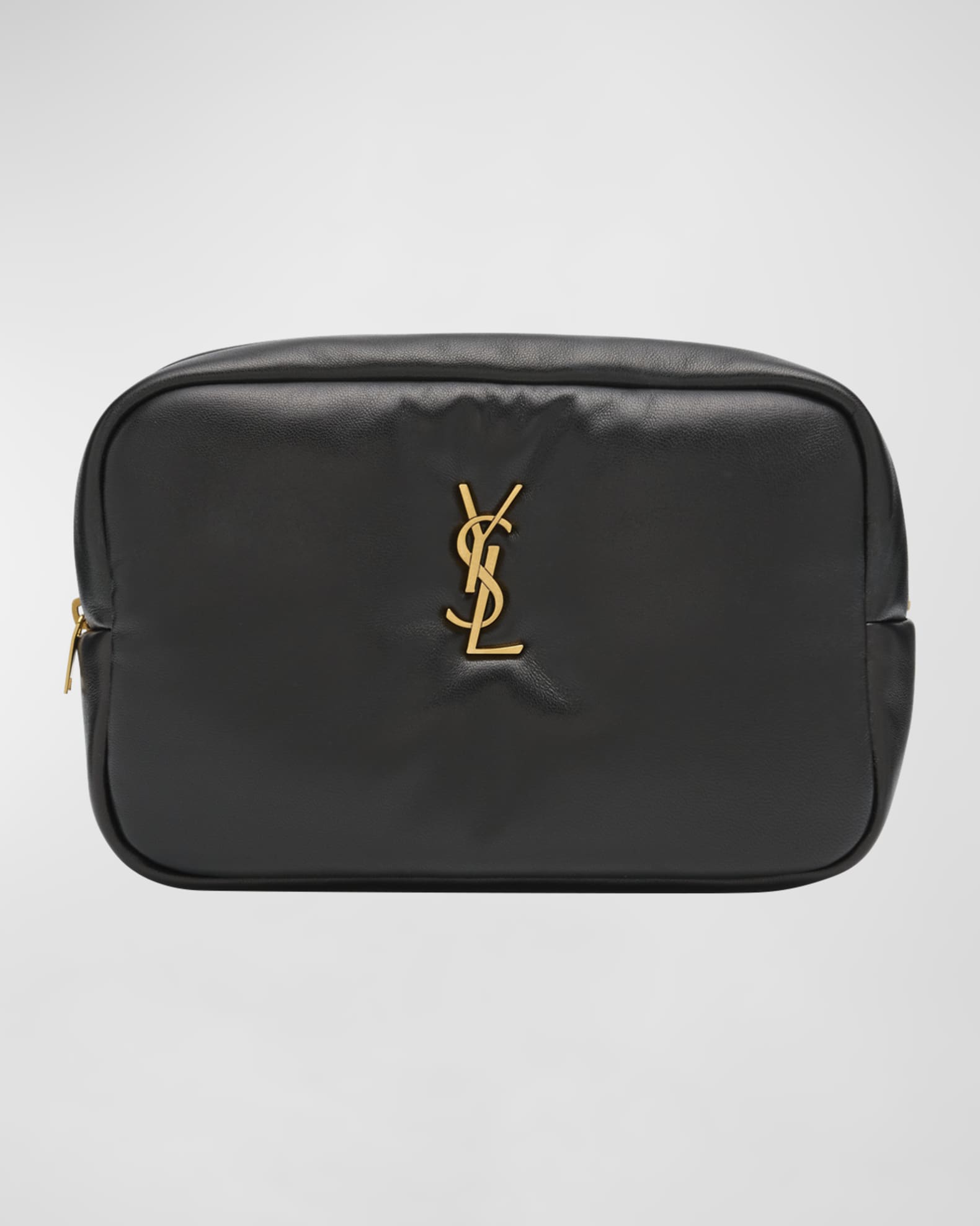  Yves Saint Laurent Pouch Cosmetic Bag Set Makeup Bag Black  Large : Clothing, Shoes & Jewelry