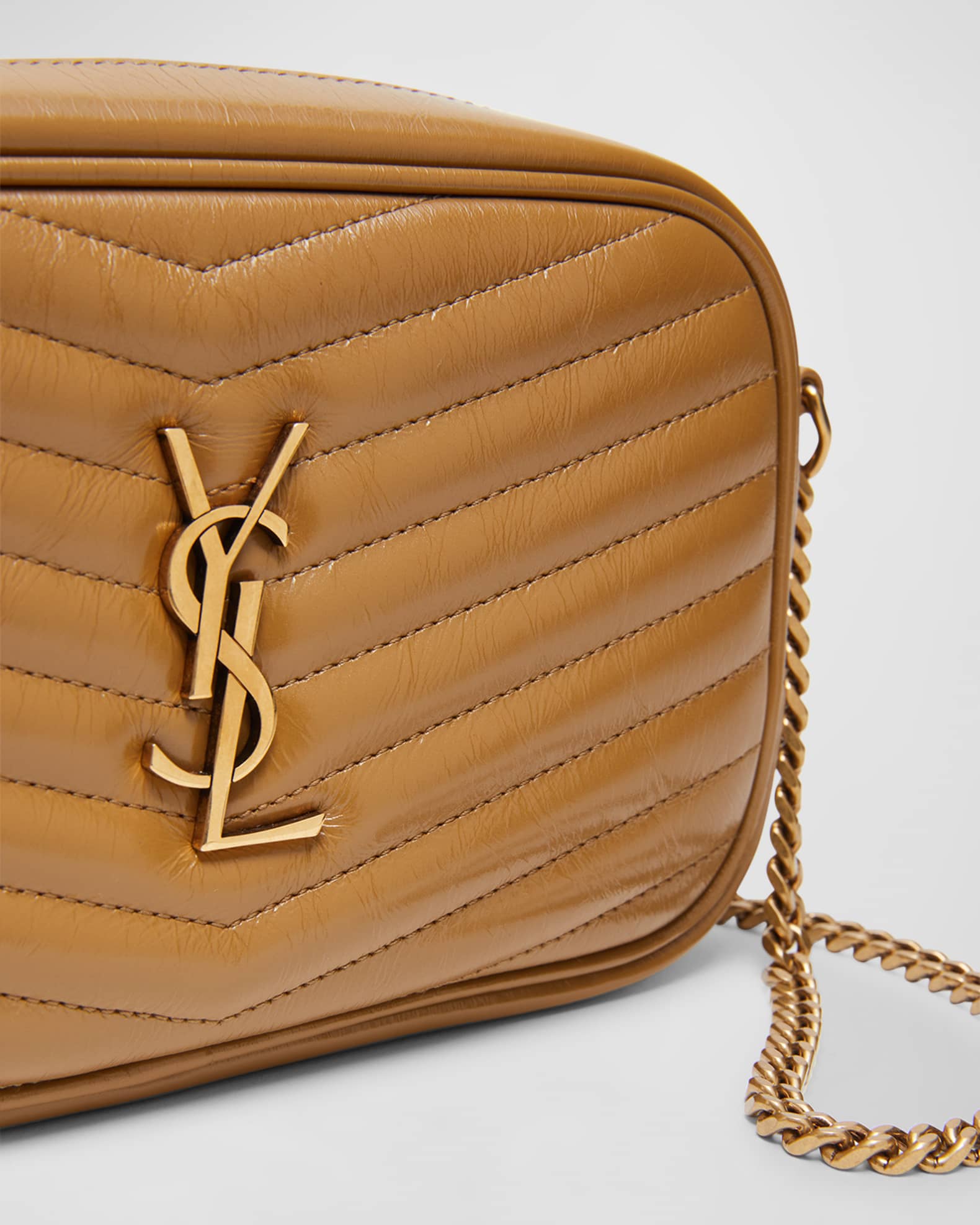 Saint Laurent Lou Mini YSL Camera Bag in Smooth Quilted Leather Neiman Marcus