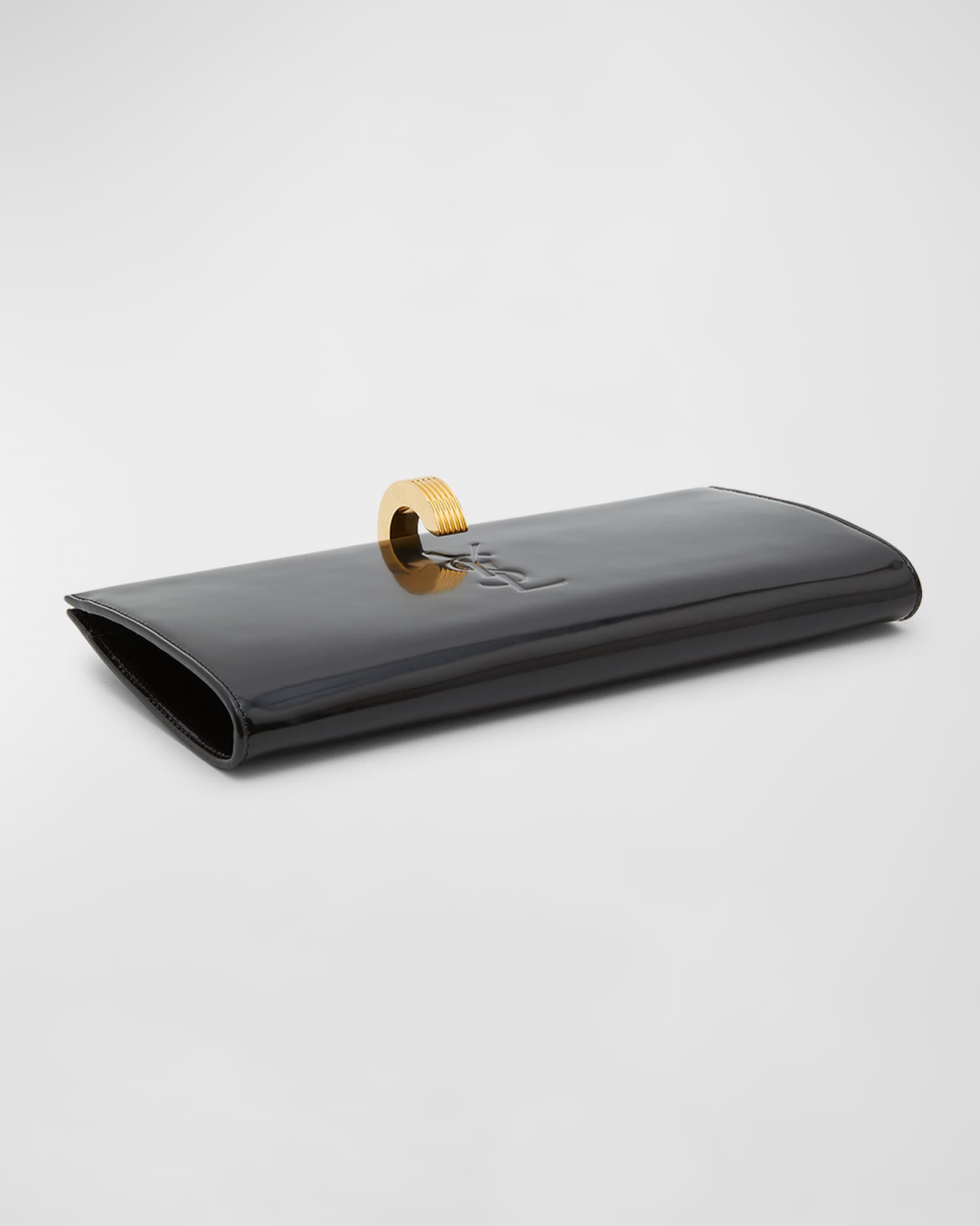 Ysl patent leather clutch online