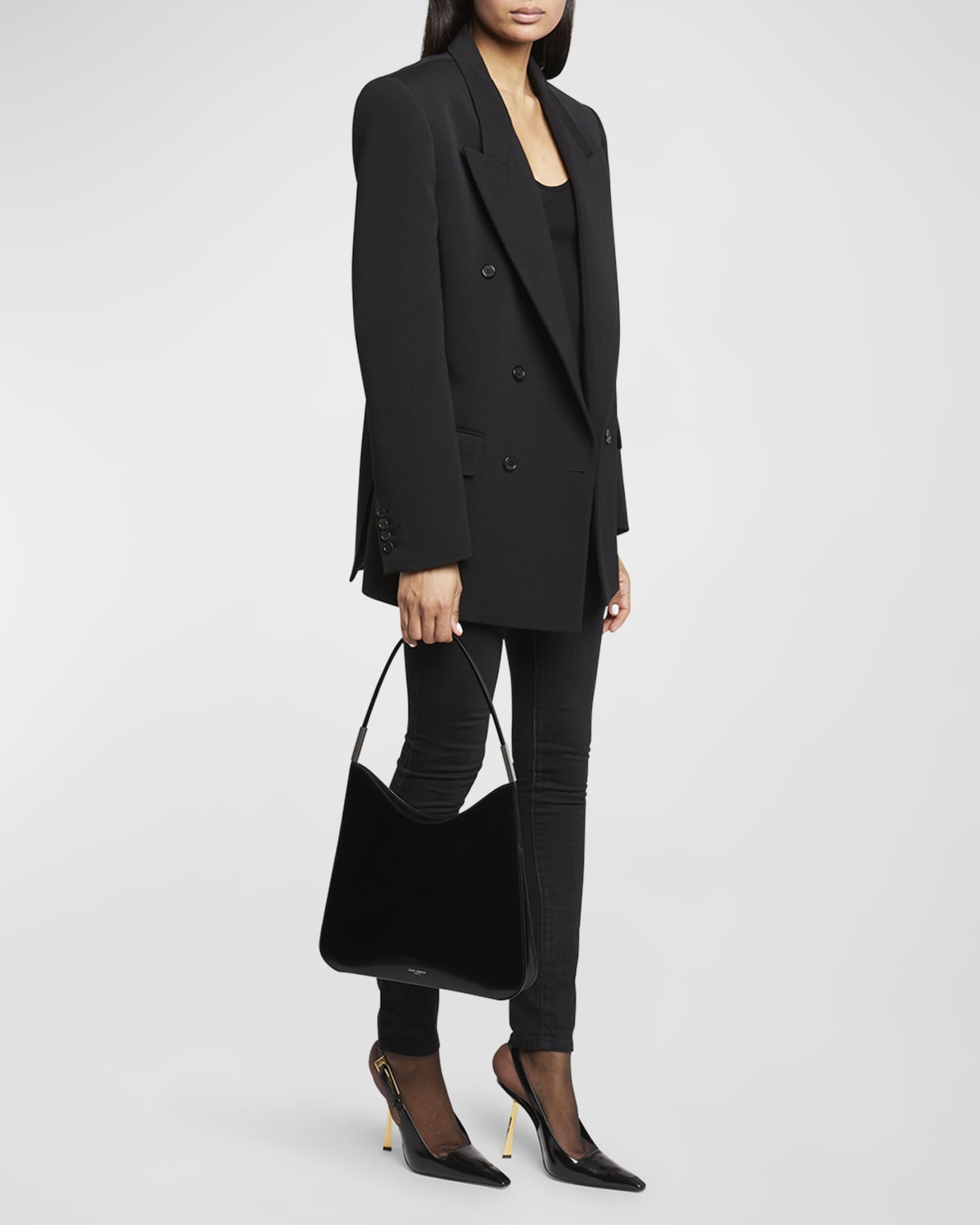 ショルダーバッグ・ポシェット Saint Laurent Black leather Bo Sadie shoulder bag 9ddaacc979f17a253d26e6cabfb395