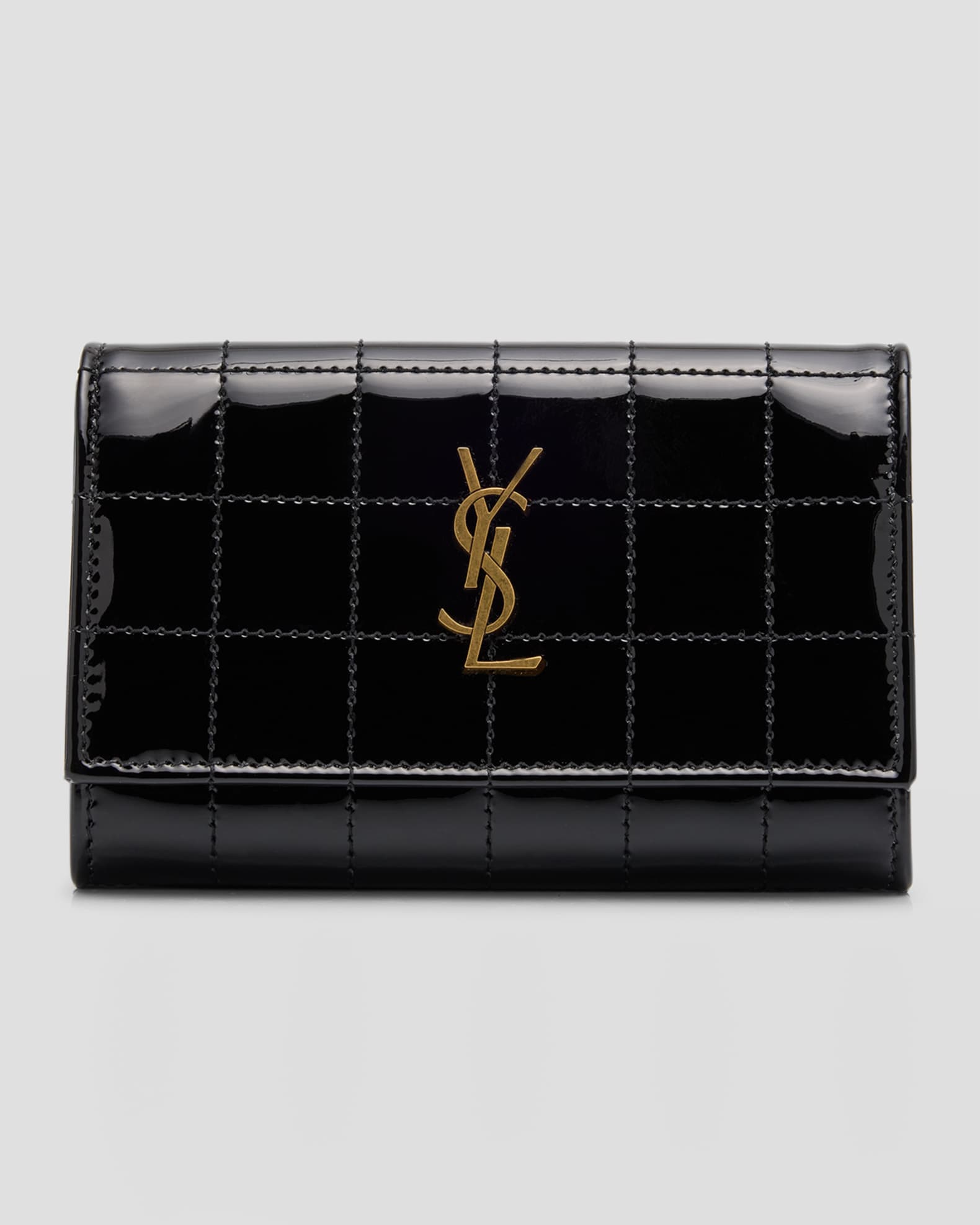 Ysl patent leather wallet outlet
