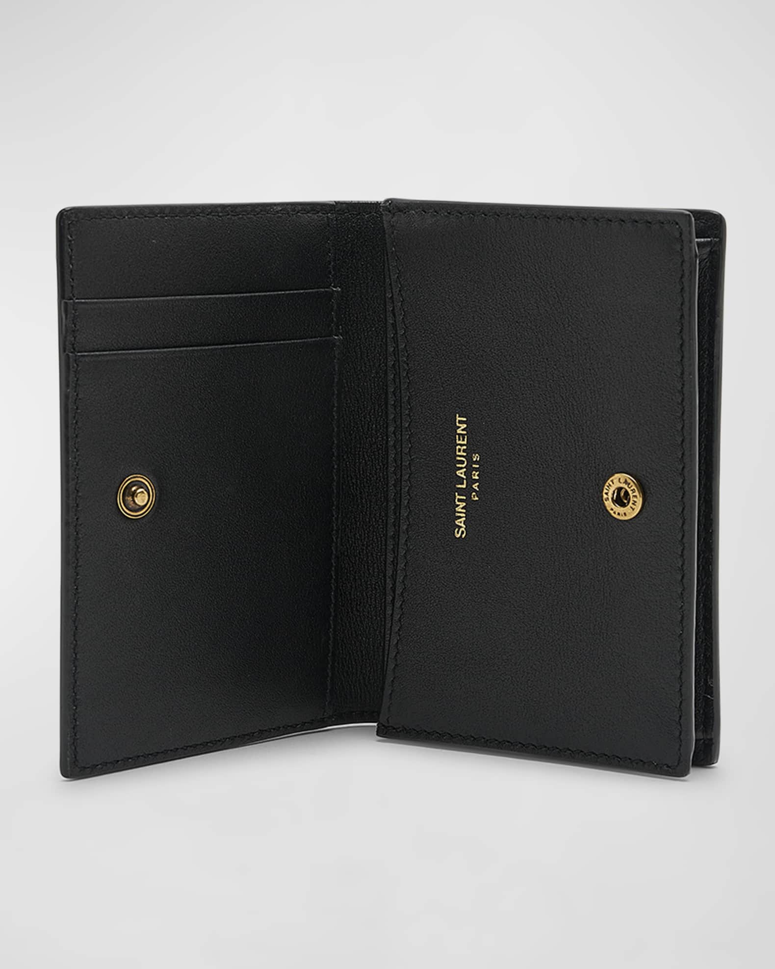 Ysl card holder smooth leather 2025