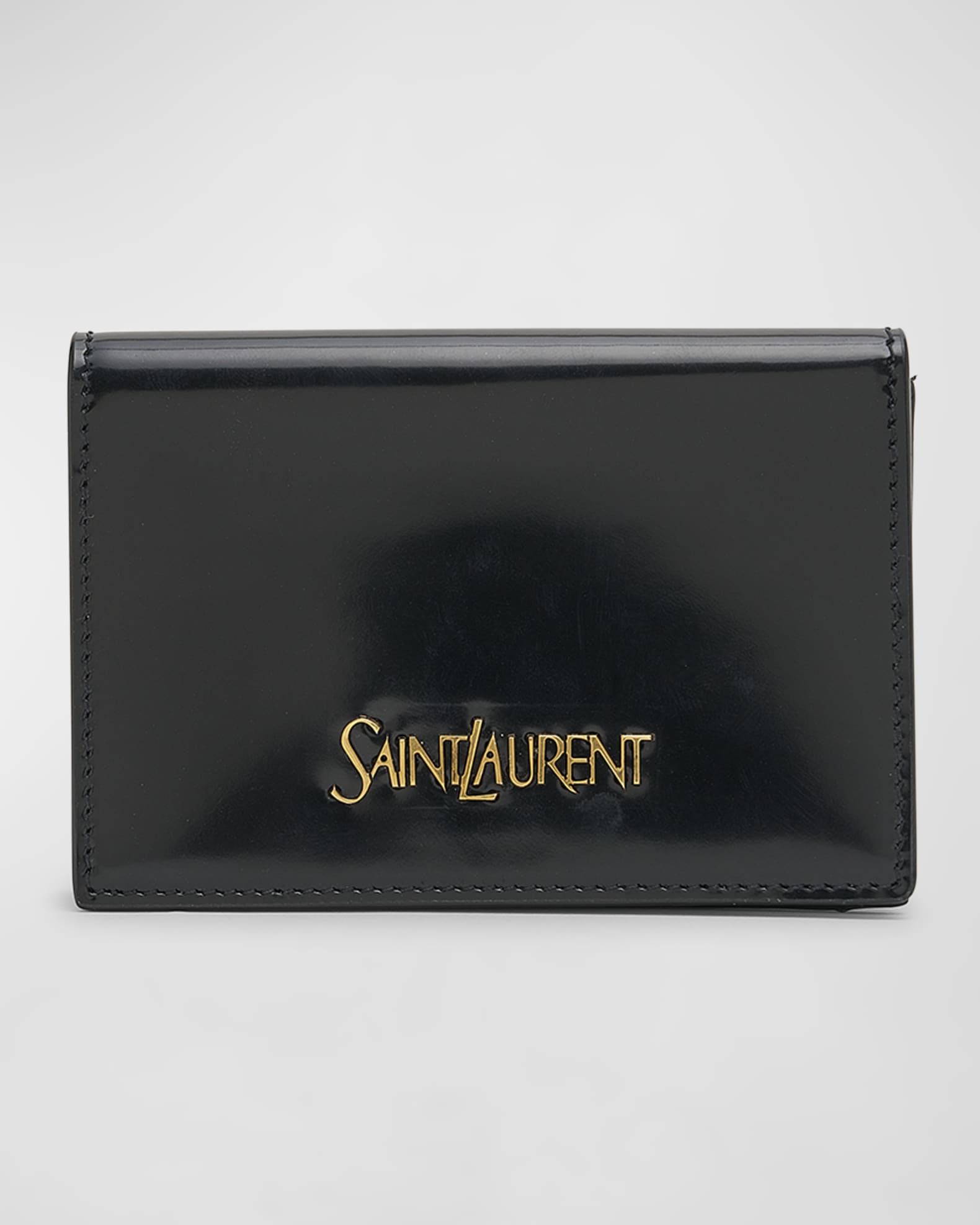Ysl card holder smooth leather online