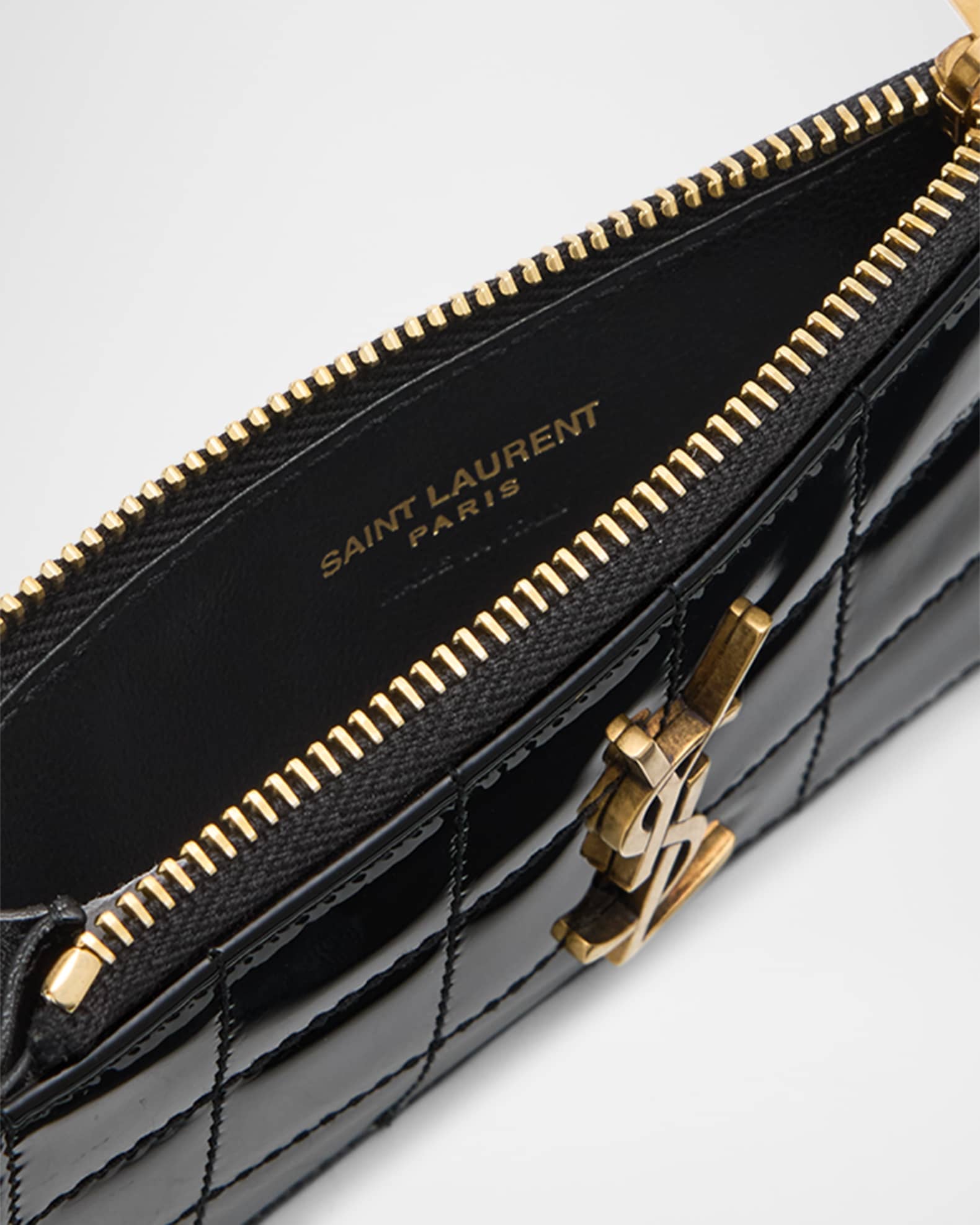 Ysl monogram fragments zippered card case hotsell