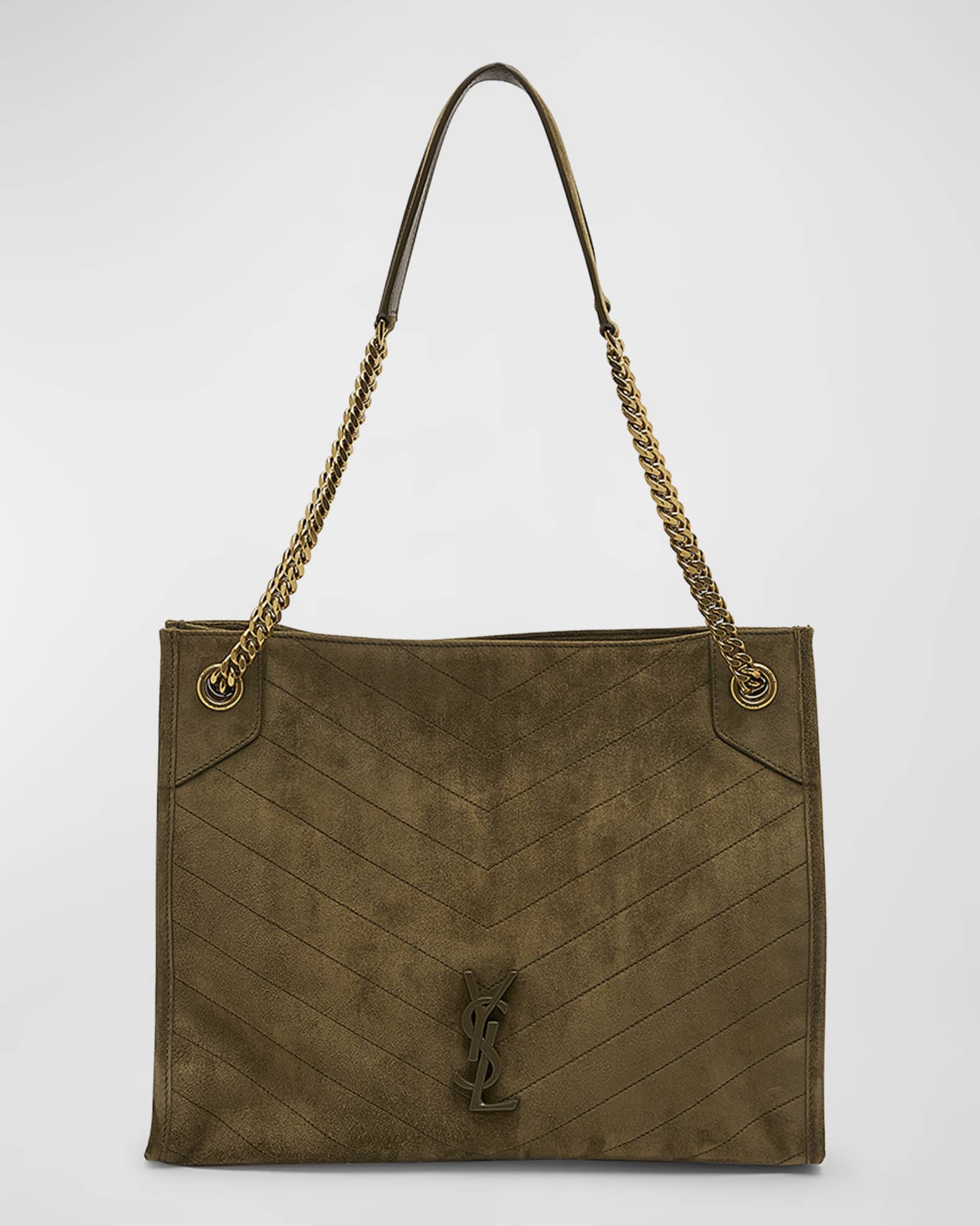Yves Saint Laurent, Bags, 0 Authentic Ysl Yves Saint Laurent Niki Medium  Chain Bag In Vintage Crinkled