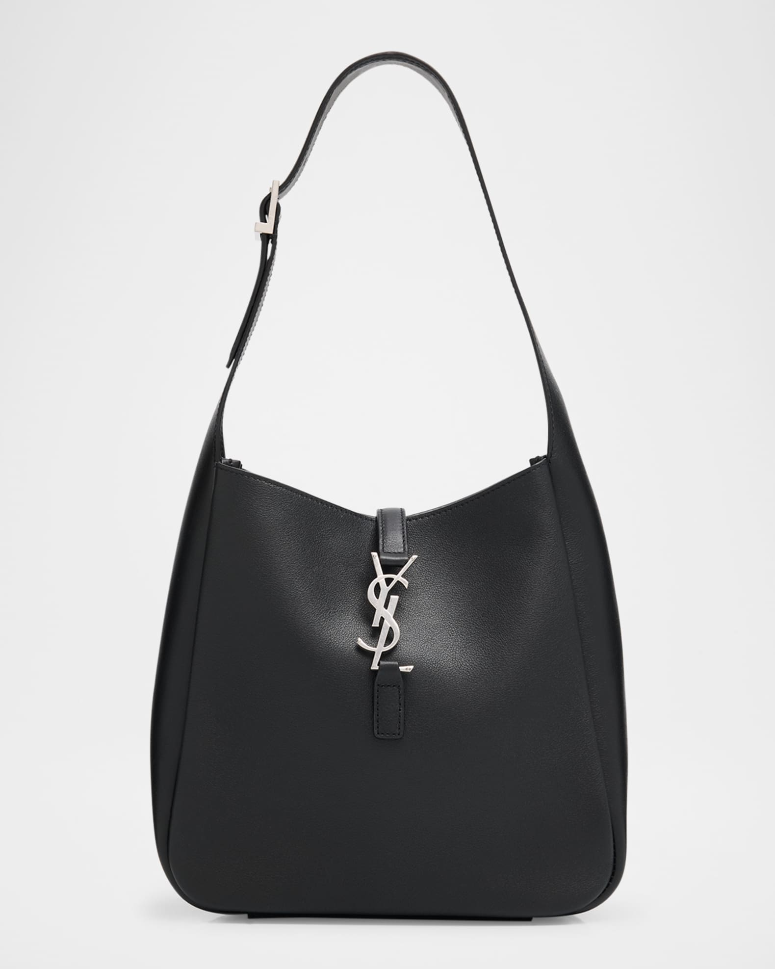 【SAINT LAURENT】 LE 5 A 7 HOBO BAG Saint Laurent Le 5 A 7 Small YSL Hobo Bag in Smooth Supple