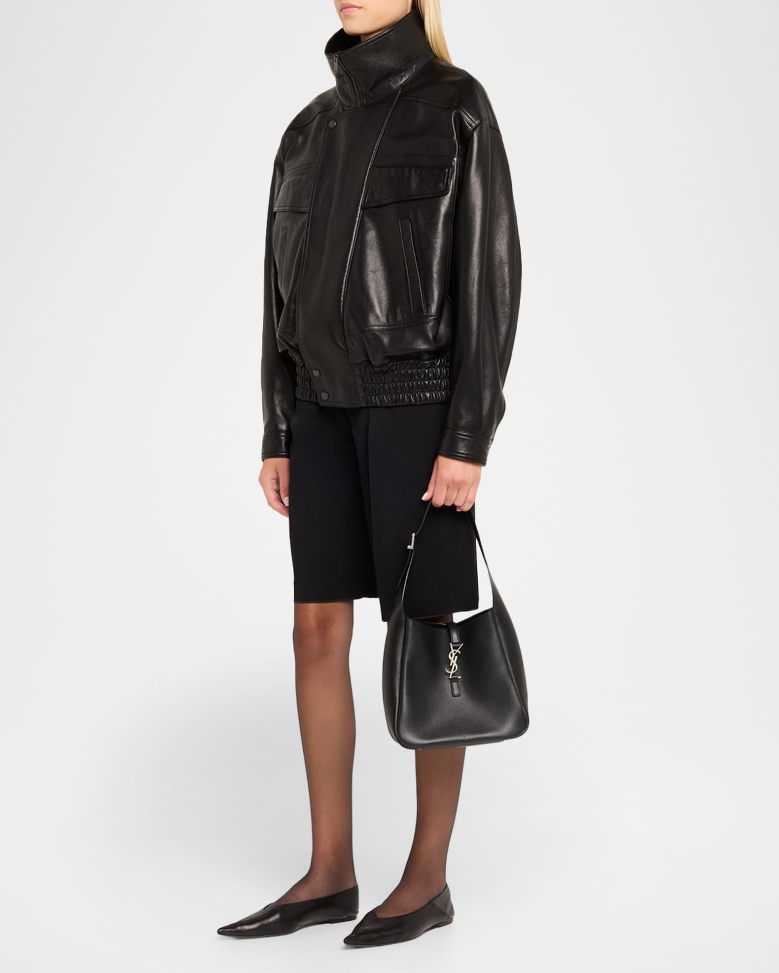 【Saint Laurent】LE 5 A 7 SUPPLE SMALL BAG◆713938AAAUQ LE 5 À 7 supple SMALL IN GRAINED LEATHER | Saint Laurent