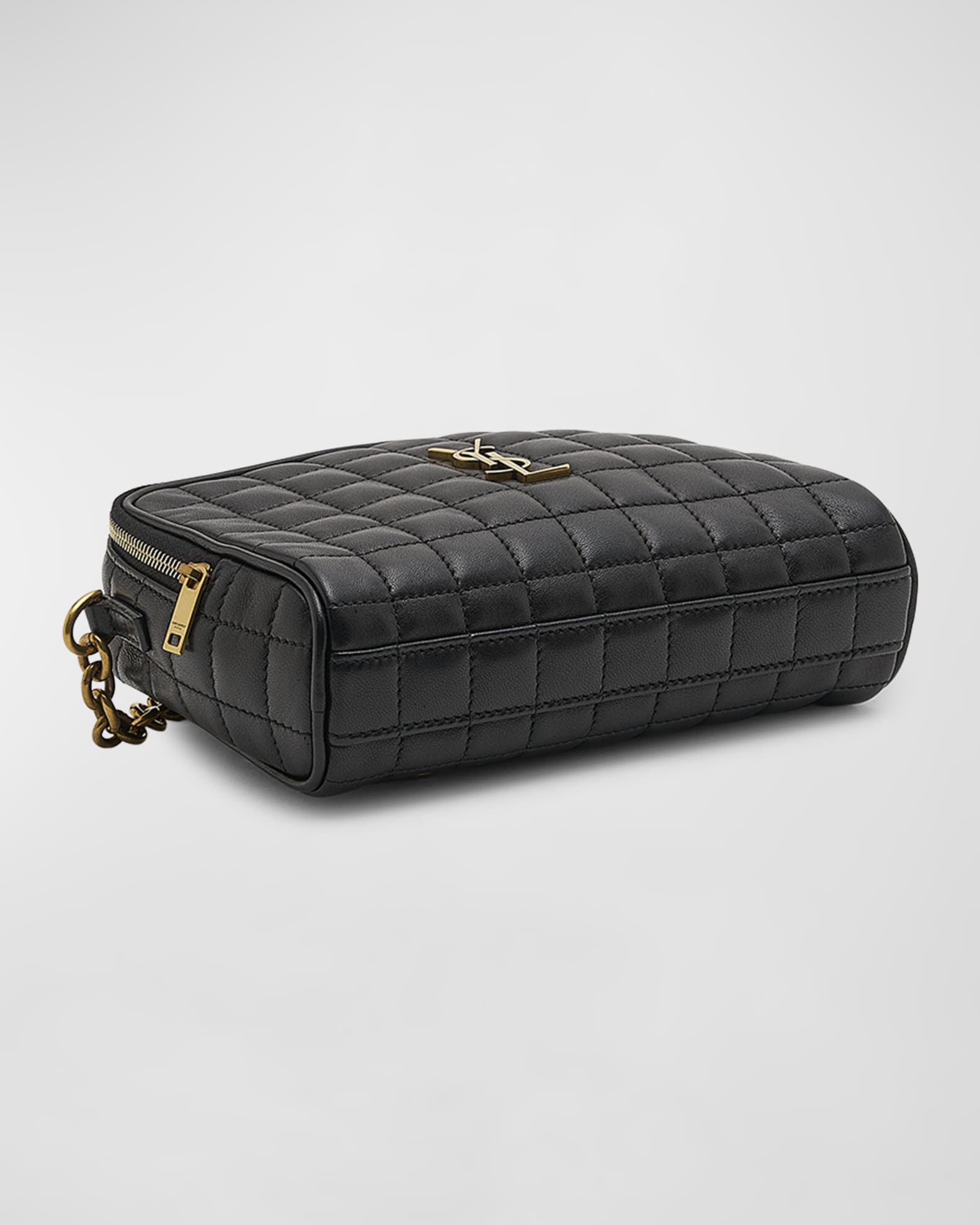 Cassandre Mini YSL Camera Bag in Quilted Smooth Leather 1