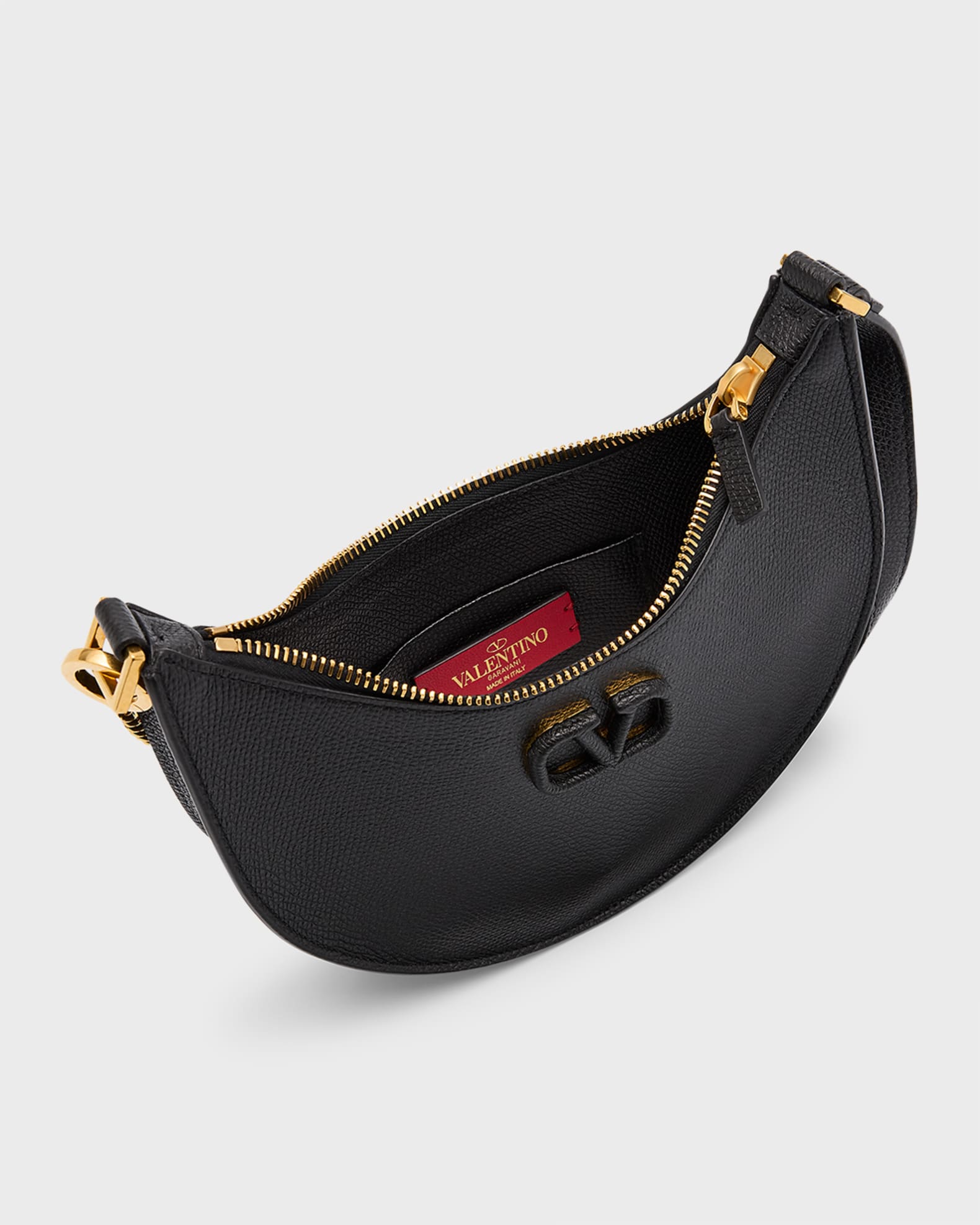 【VALENTINO】VLOGO SHOULDER BAG VALENTINO GARAVANI VLOGO small textured-leather shoulder bag