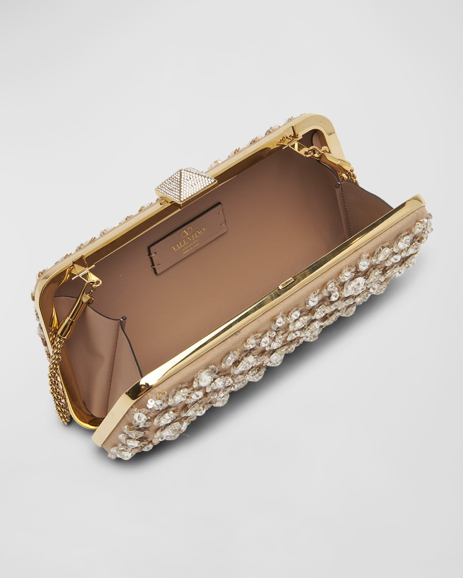 Valentino Garavani Carry Secrets Crystal Clutch Bag Neiman Marcus