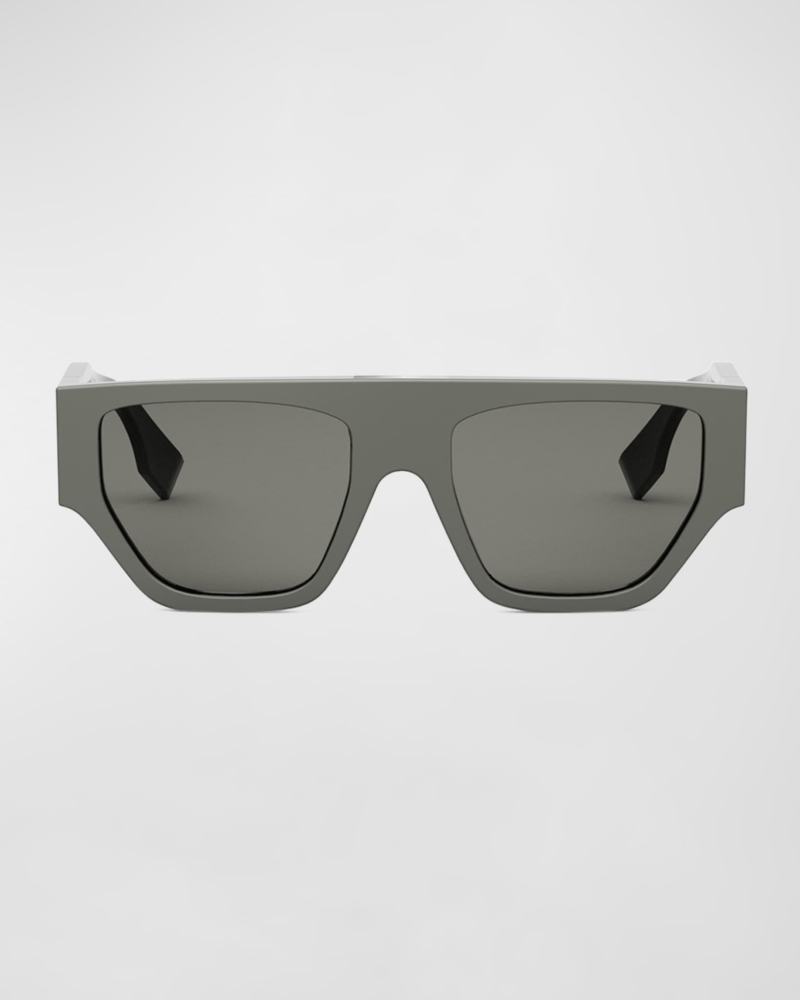 Fendi - O'Lock - Rectangular Sunglasses - Black - Sunglasses - Fendi Eyewear  - Avvenice