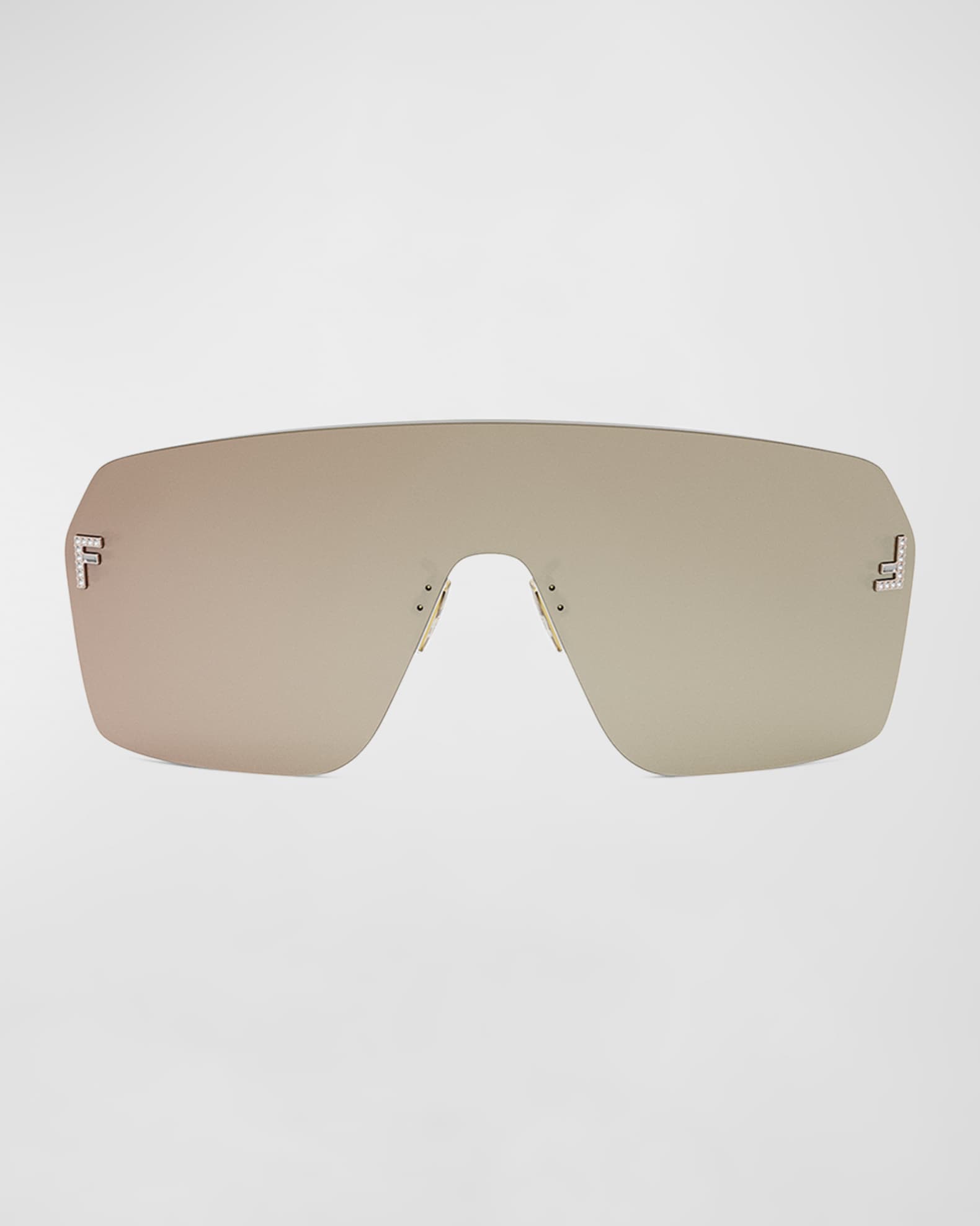 Fendi men's ff shield sunglasses outlet