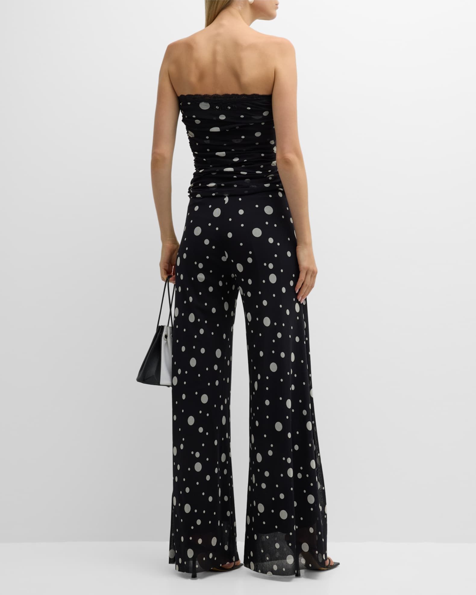 Strapless polka dot jumpsuit 2025