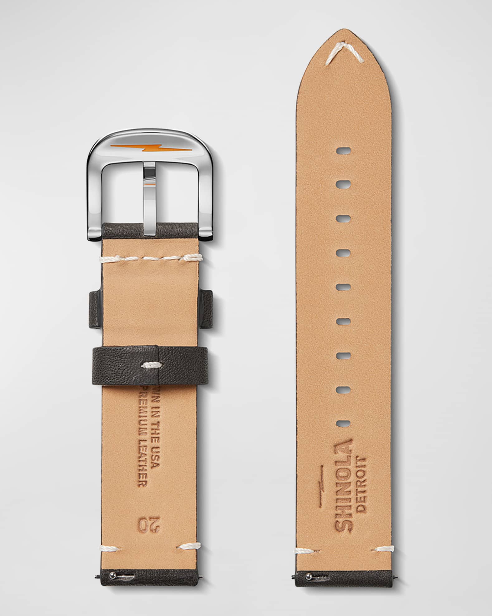 Men's Leather Watch Strap, 20mm 1