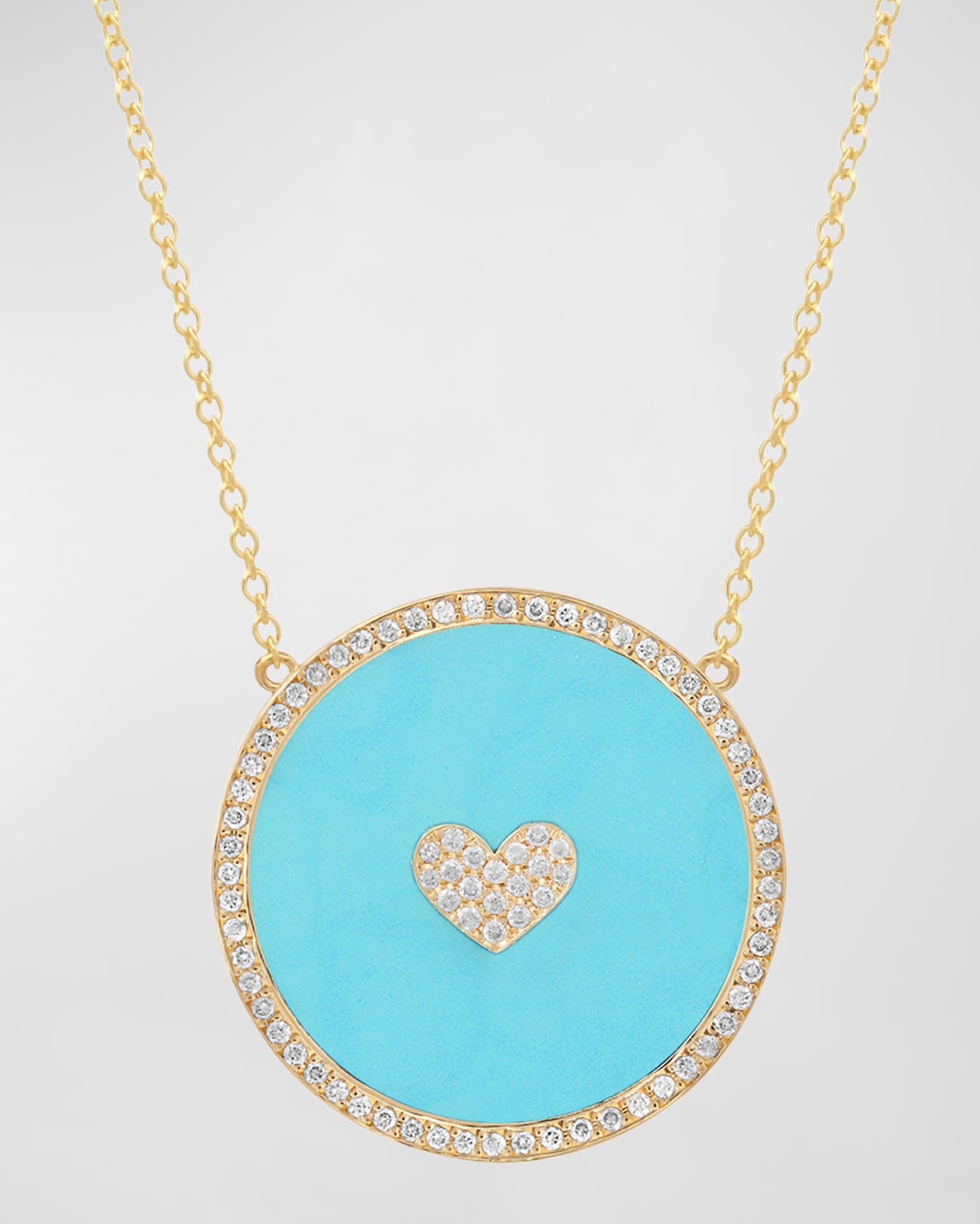 Jennifer meyer turquoise heart necklace clearance