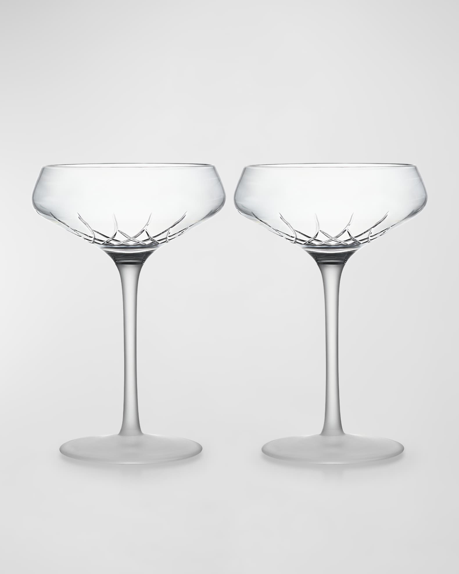 Waterford Crystal Lismore Arcus Coupe Glasses, Set of 2