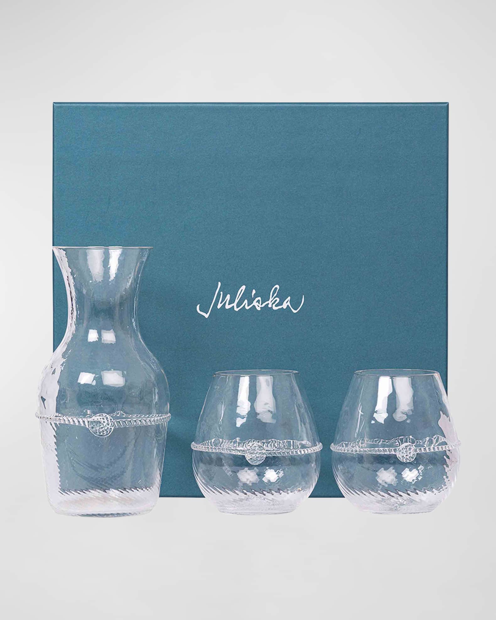 Juliska Graham Carafe and Stemless Red Wine Glasses Neiman Marcus