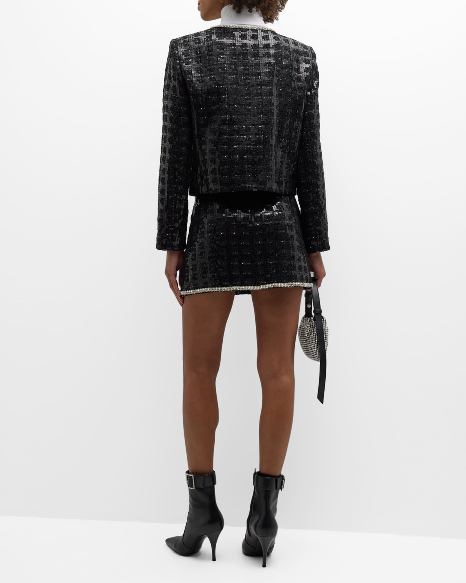 Alice + Olivia Kidman Sequin Tweed Jacket | Neiman Marcus