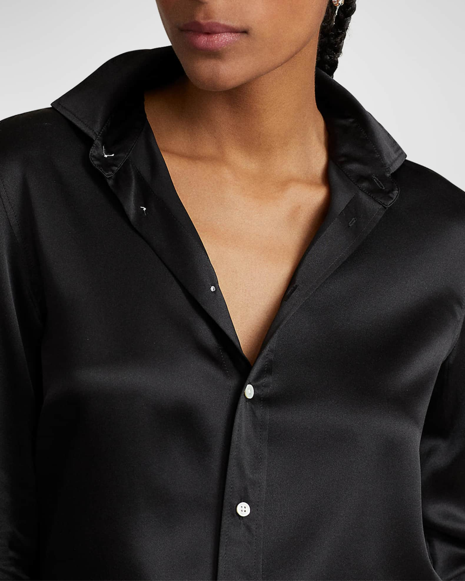 Classic Fit Silk Shirt